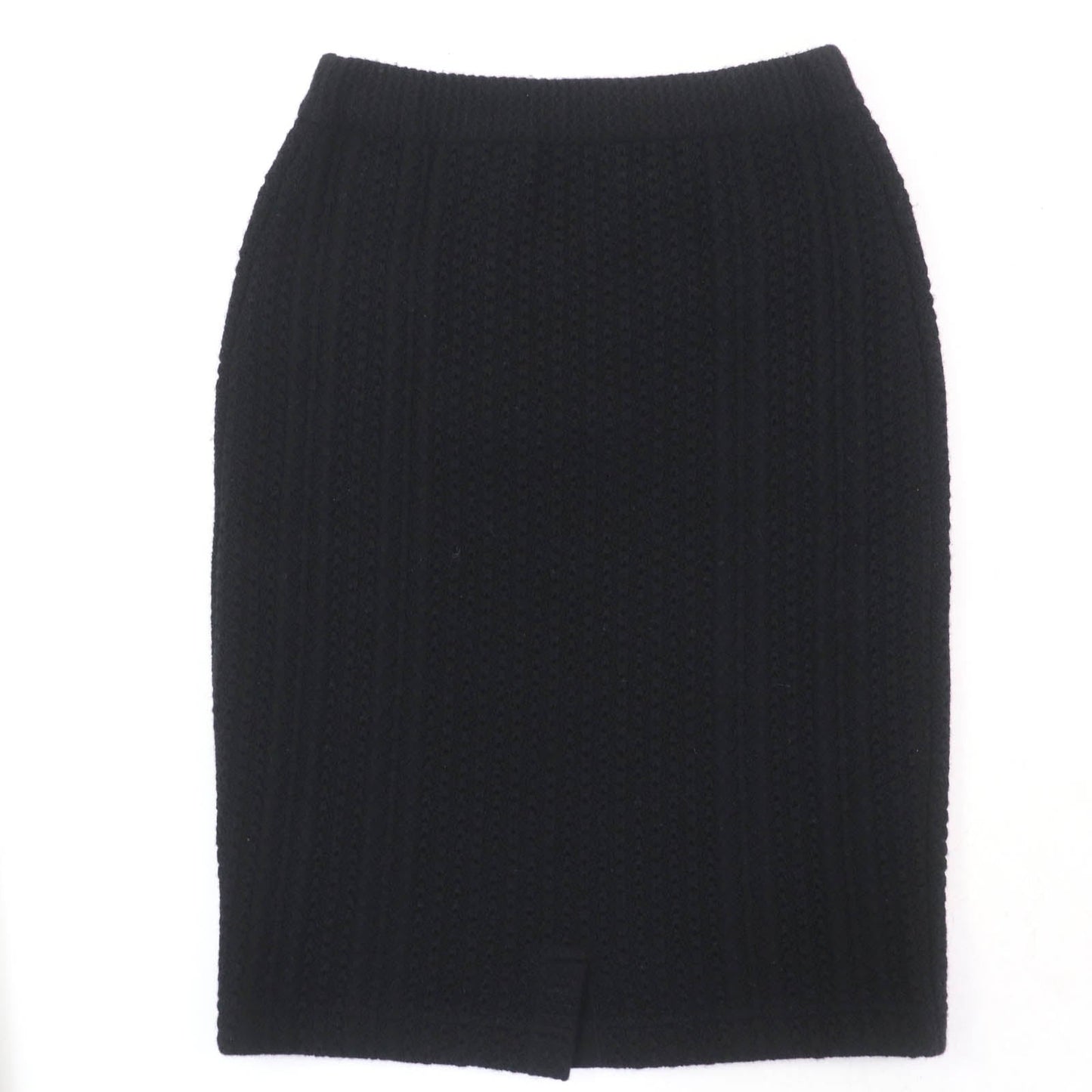 Chanel COCO Mark Button Cashmere Skirt
