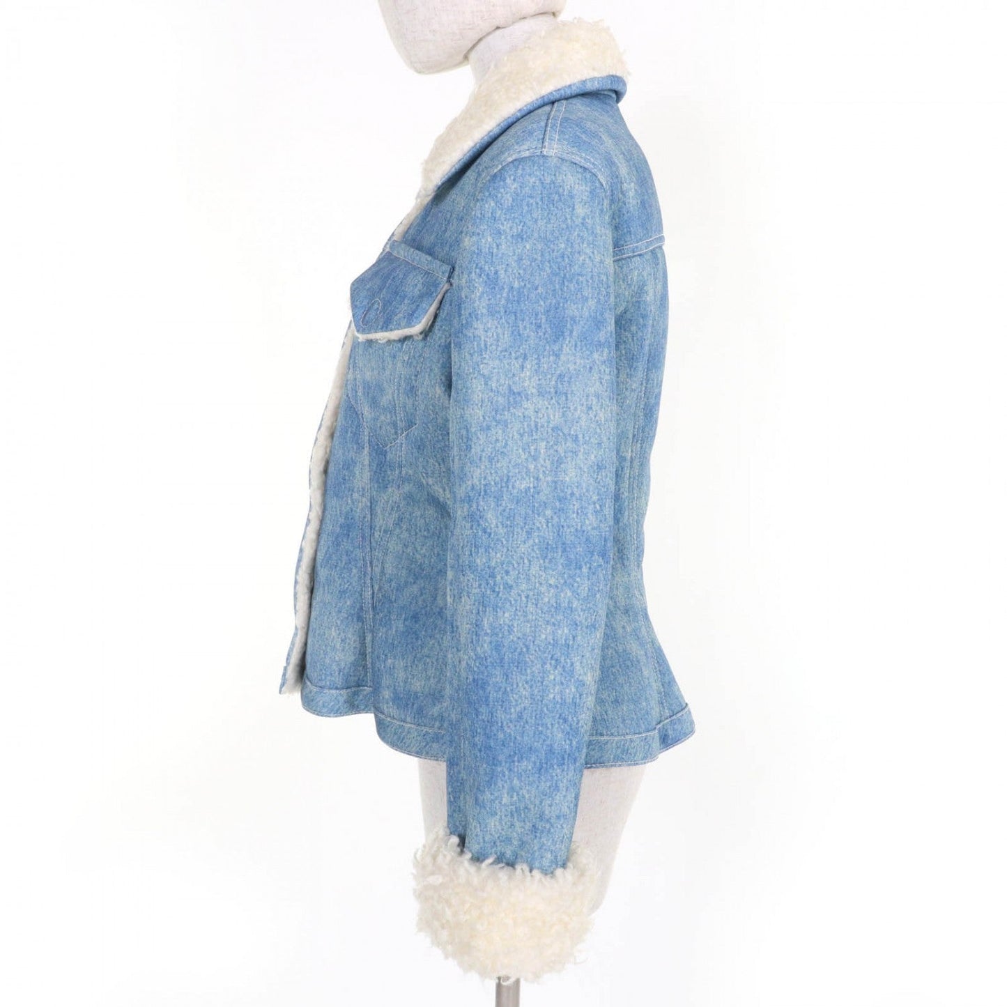 Louis Vuitton Jacket polyester 38 Blue Apparel