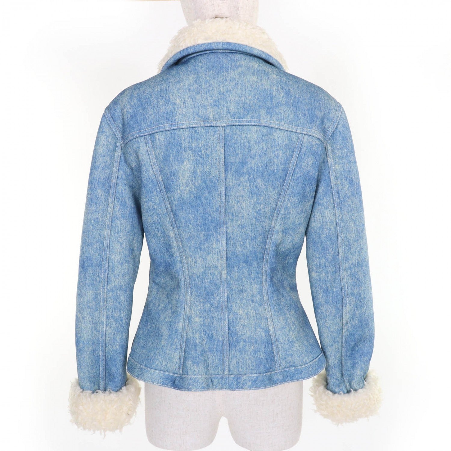 Louis Vuitton Jacket polyester 38 Blue Apparel