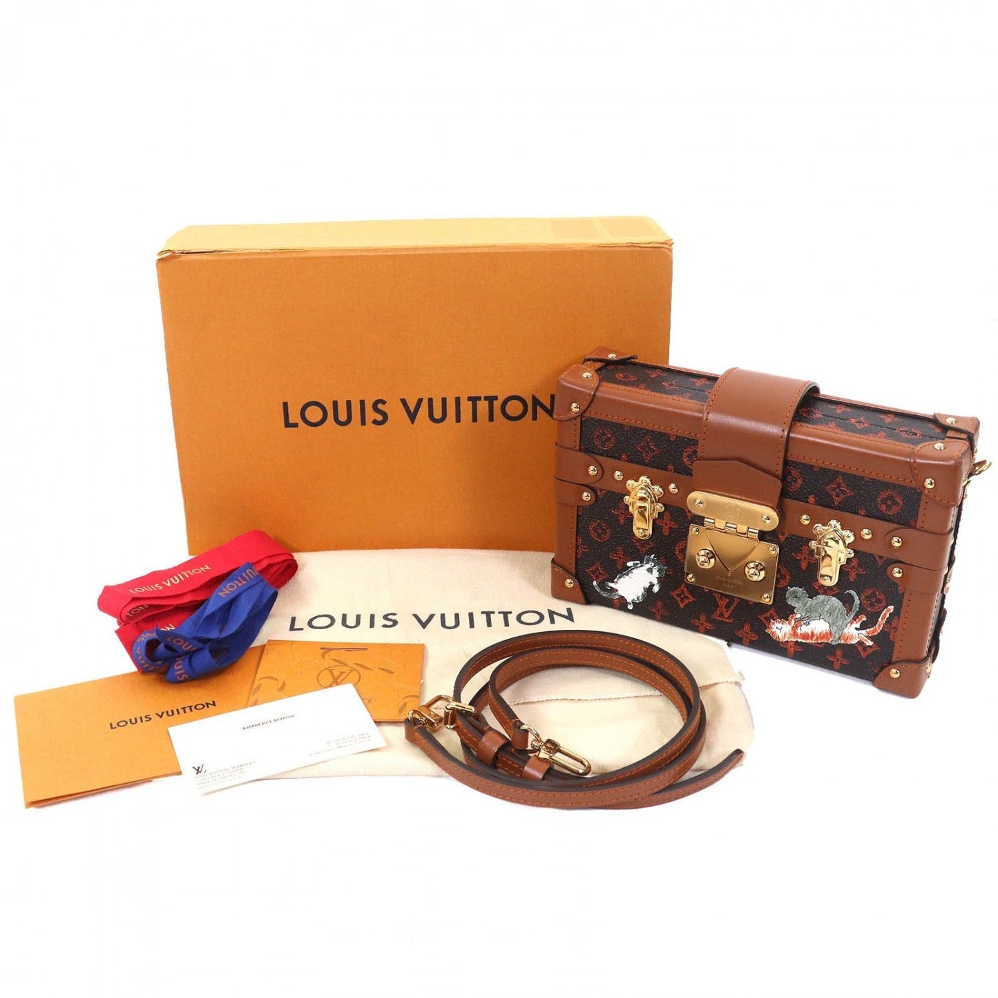 Louis Vuitton M44407 Transformed Petite Malle Transformed Monogram Canvas Brown Shoulder Bag