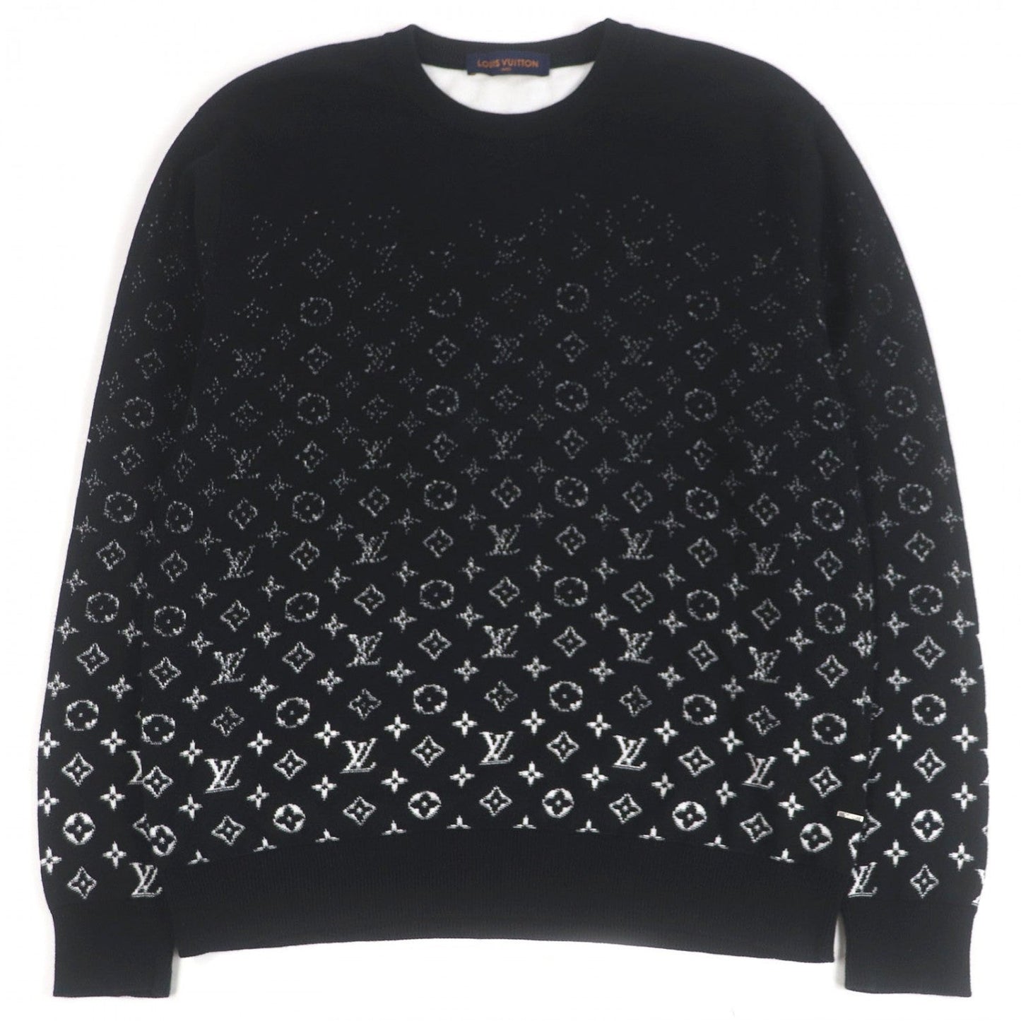 Louis Vuitton sweater gradient L Monogram Cotton Black Apparel
