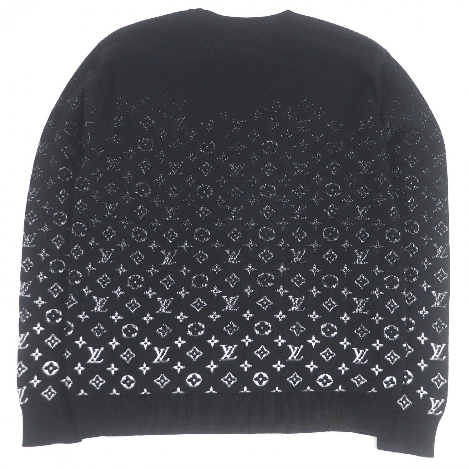 Louis Vuitton sweater gradient L Monogram Cotton Black Apparel