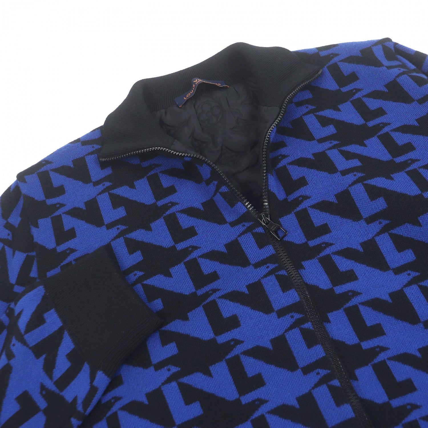 Louis Vuitton Blouson - XXL Wool Black Blue Apparel