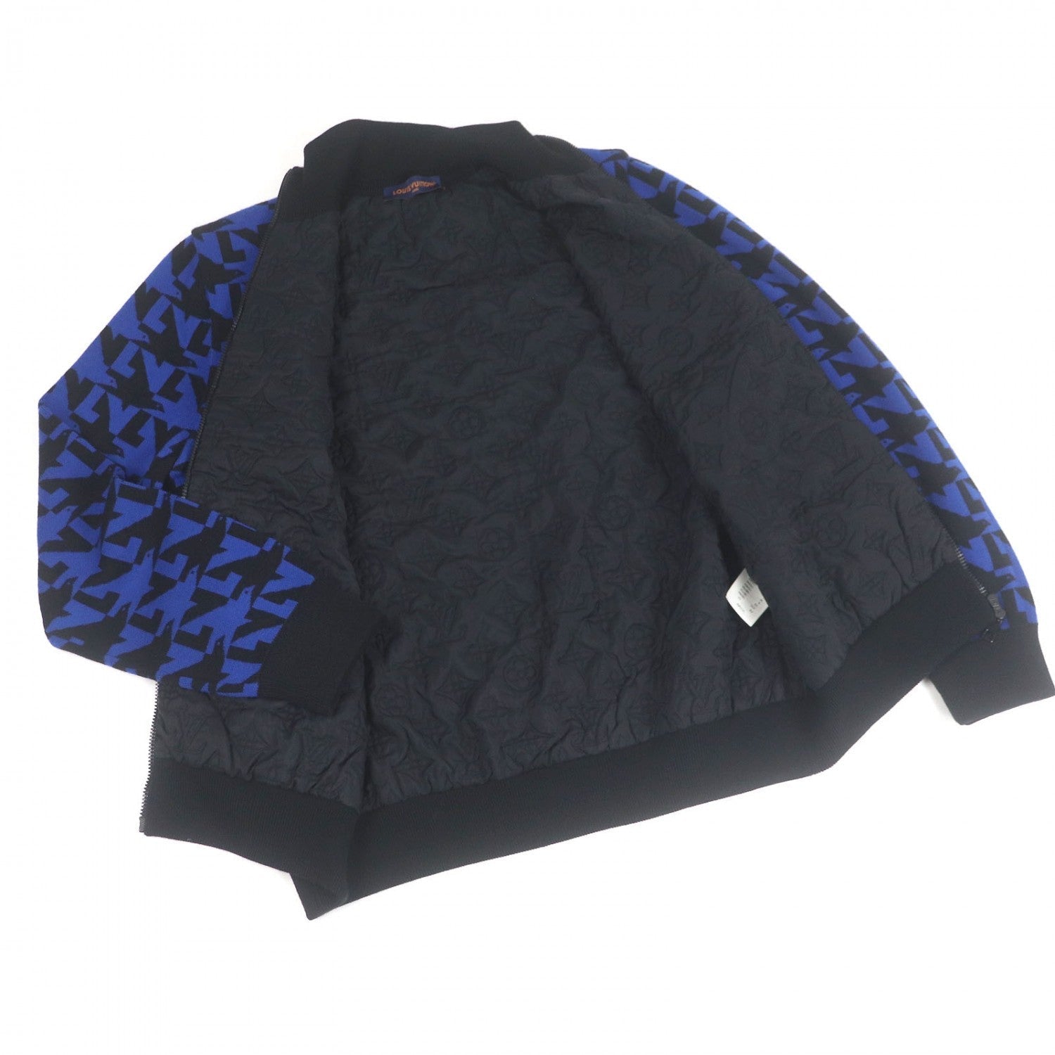 Louis Vuitton Blouson - XXL Wool Black Blue Apparel