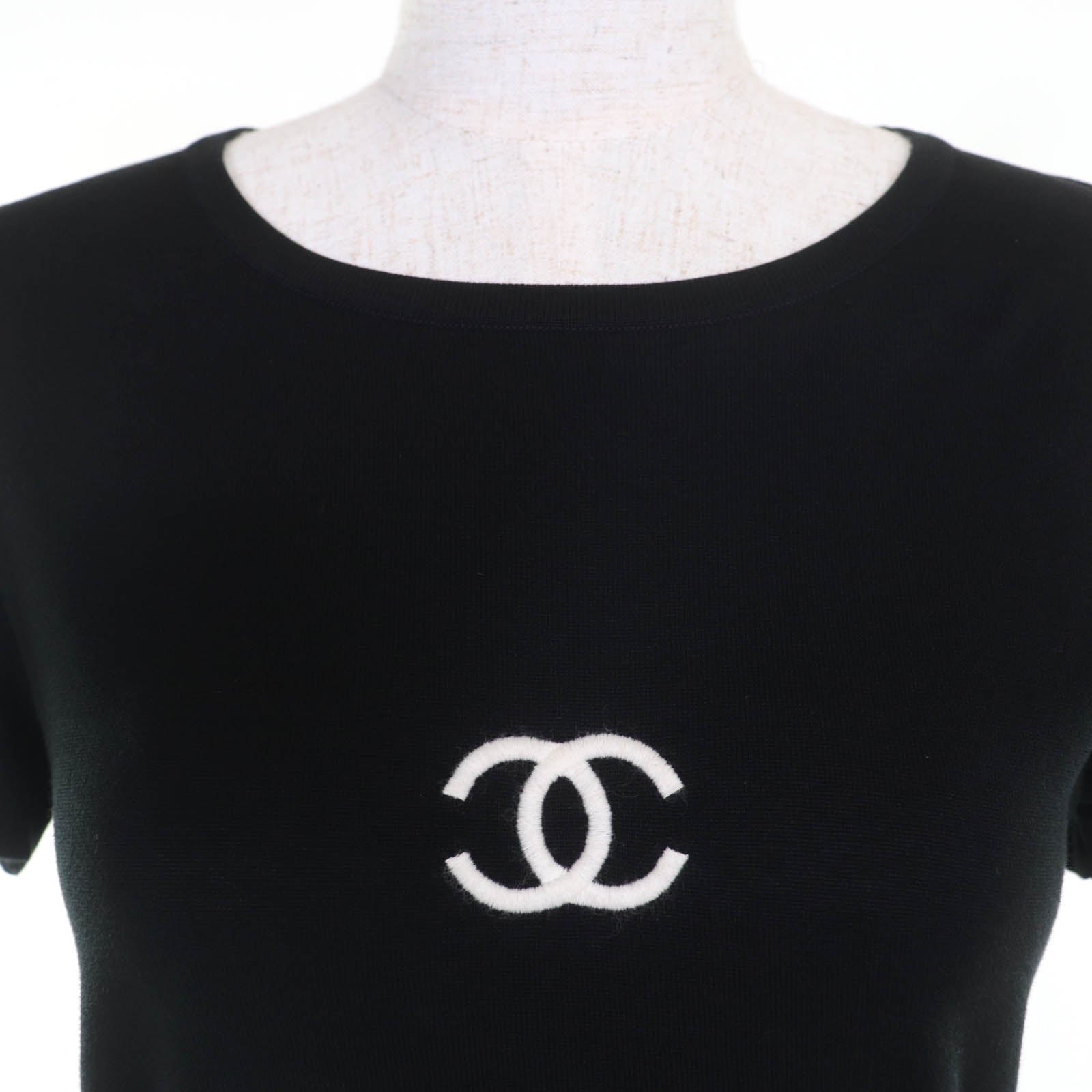 Chanel COCO Mark Cotton Knit Top