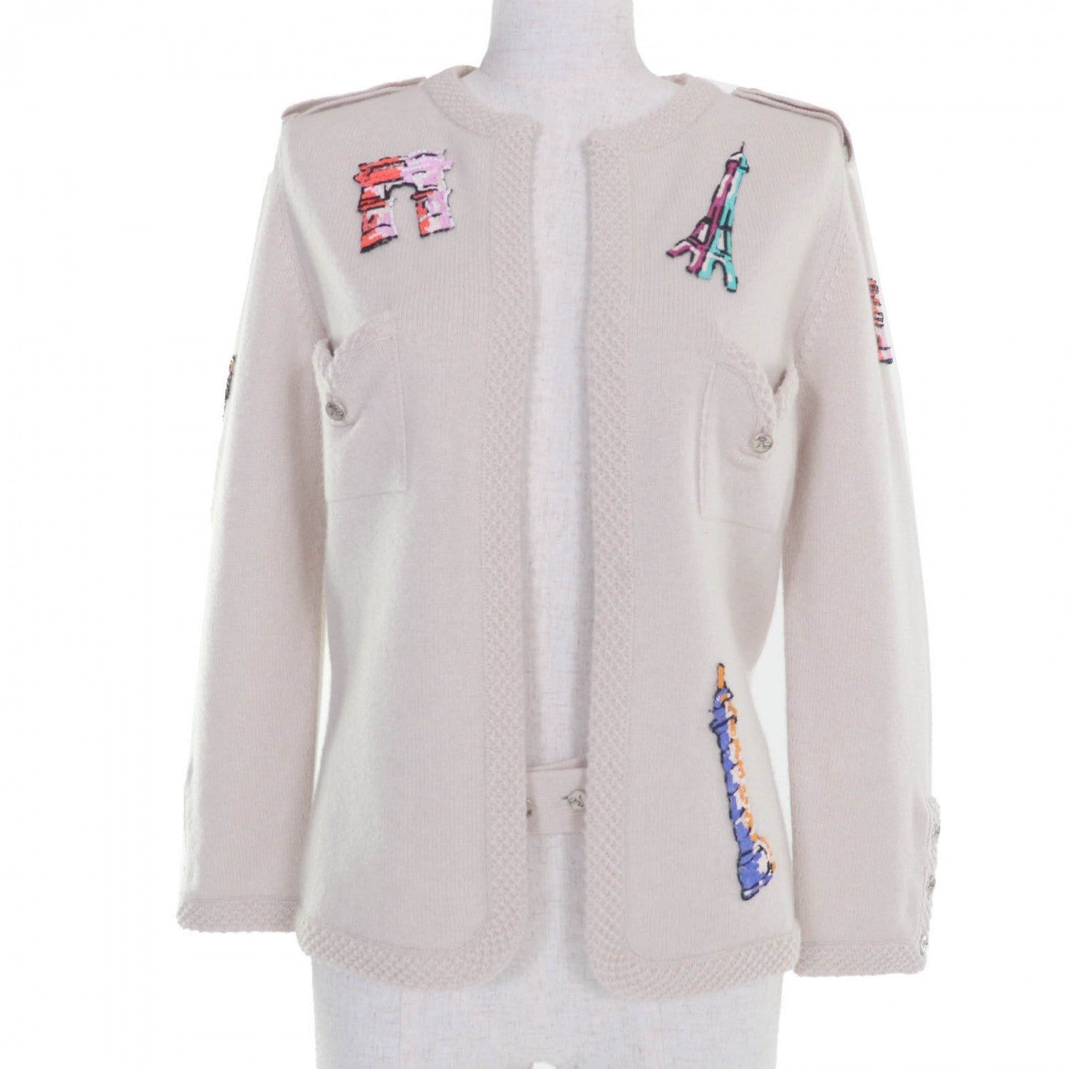 Chanel cardigan 06Ã¯ ¼ £ cashmere 40 Beige Handbag