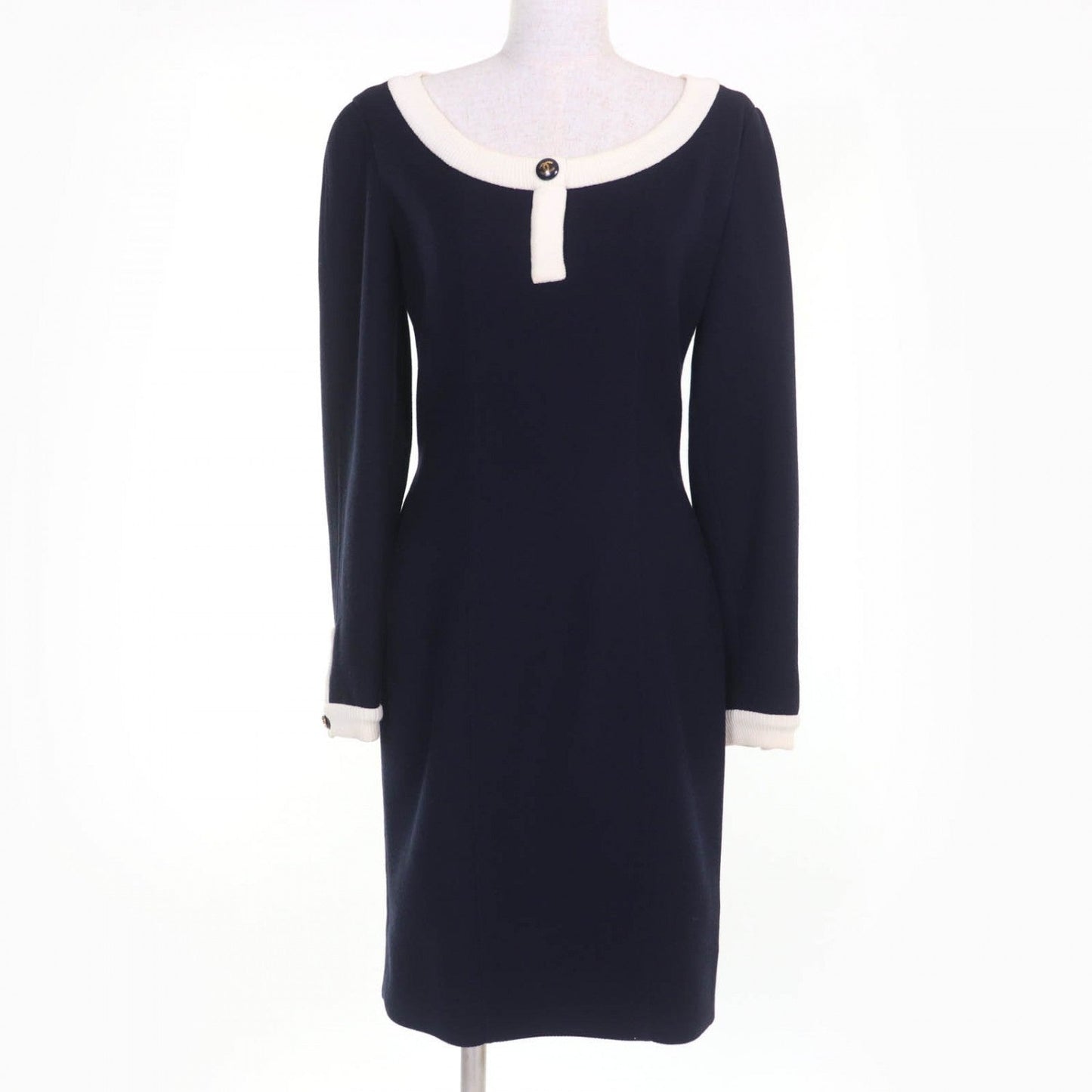 Chanel one piece cotton Navy 36 Handbag