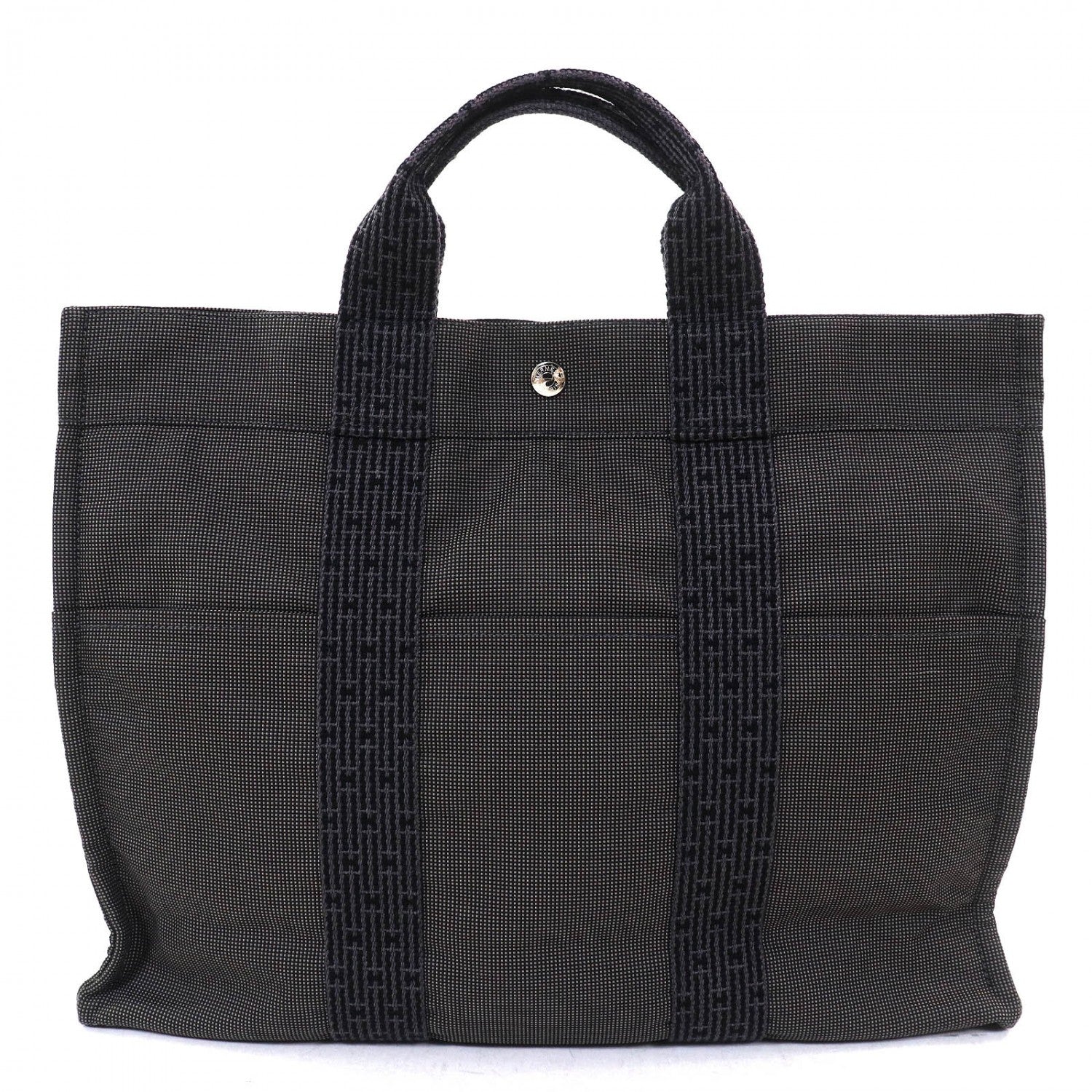 Hermes Tote Bag Polyester Type Her Line Mm Gray