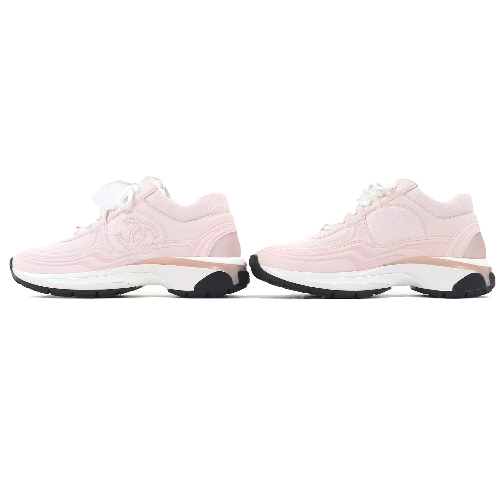 Chanel Coco Mark Suede Leather Sneakers