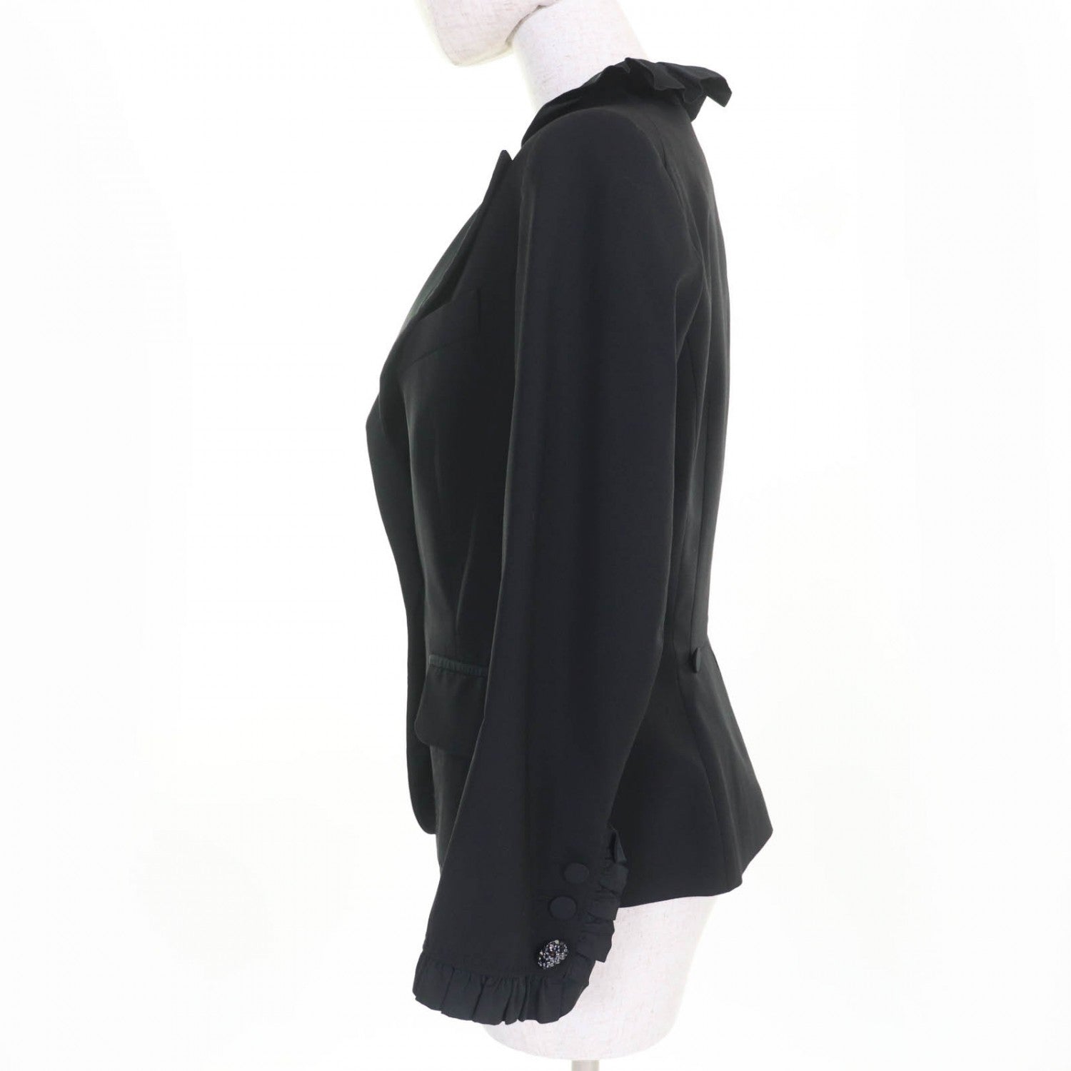 Louis Vuitton Jacket 36 Wool Black Apparel
