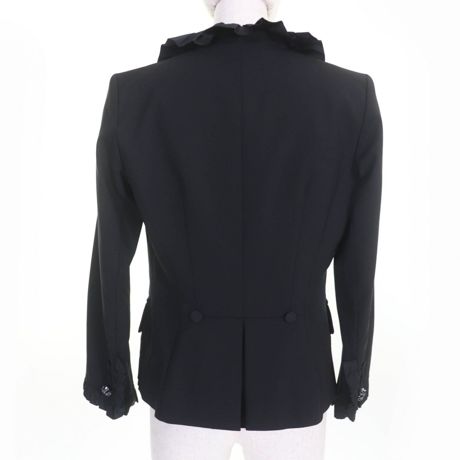 Louis Vuitton Jacket 36 Wool Black Apparel