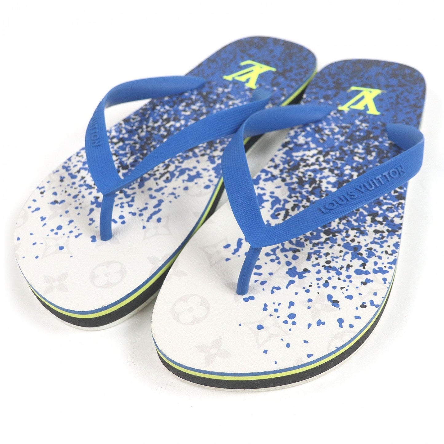 Louis Vuitton Beach sandal rubber Molitor line Blue Shoes