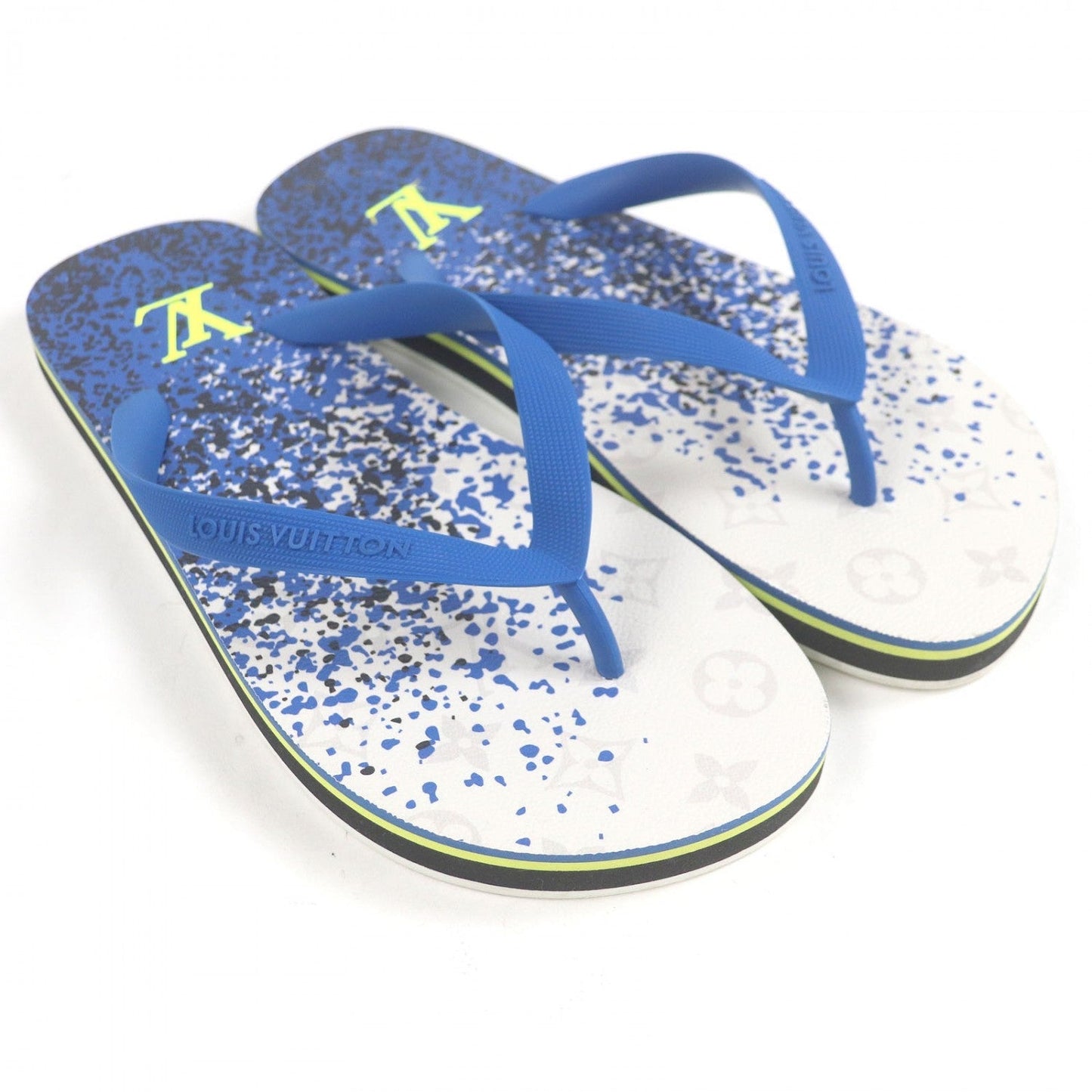 Louis Vuitton Beach sandal rubber Molitor line Blue Shoes