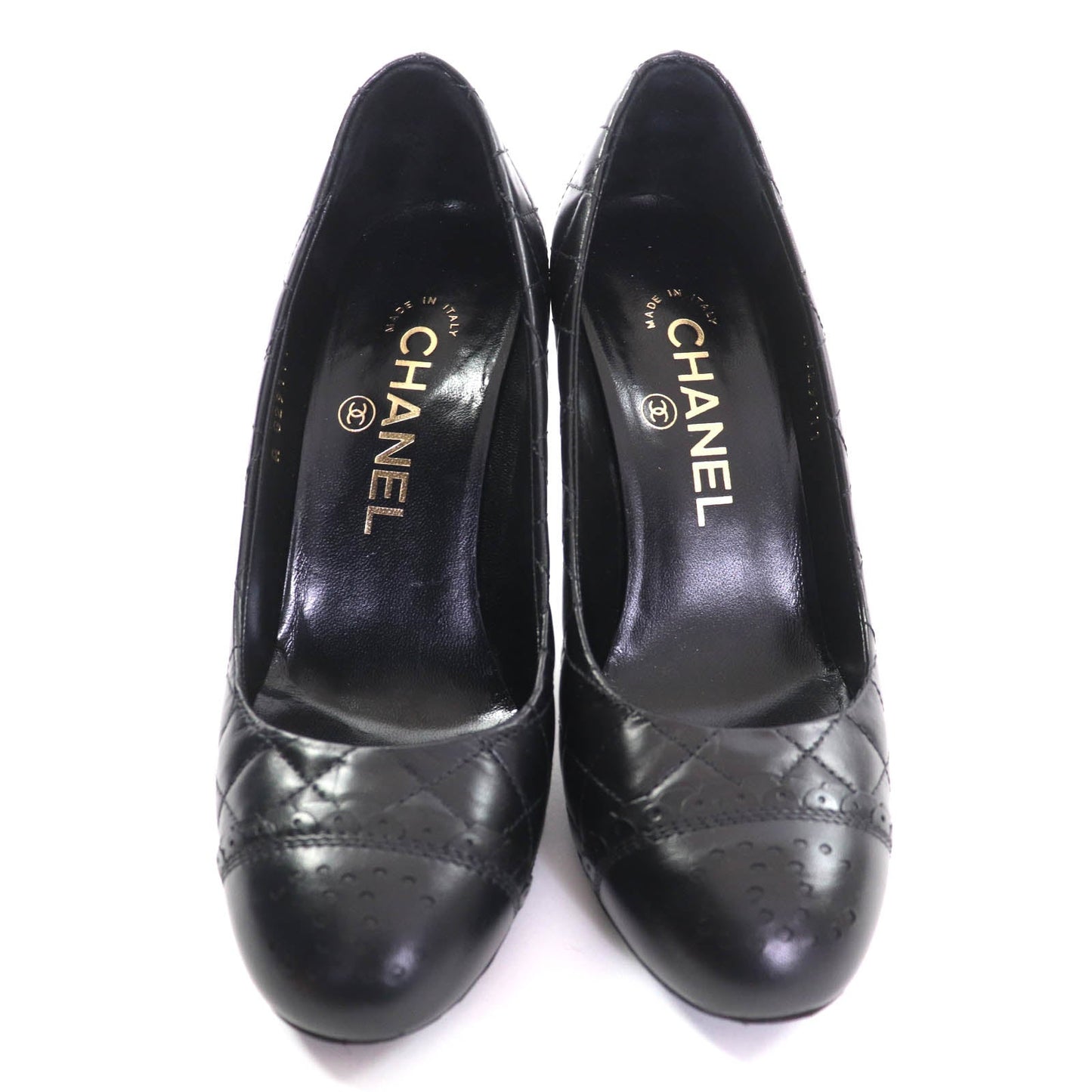 Chanel G29111 Leather Pumps
