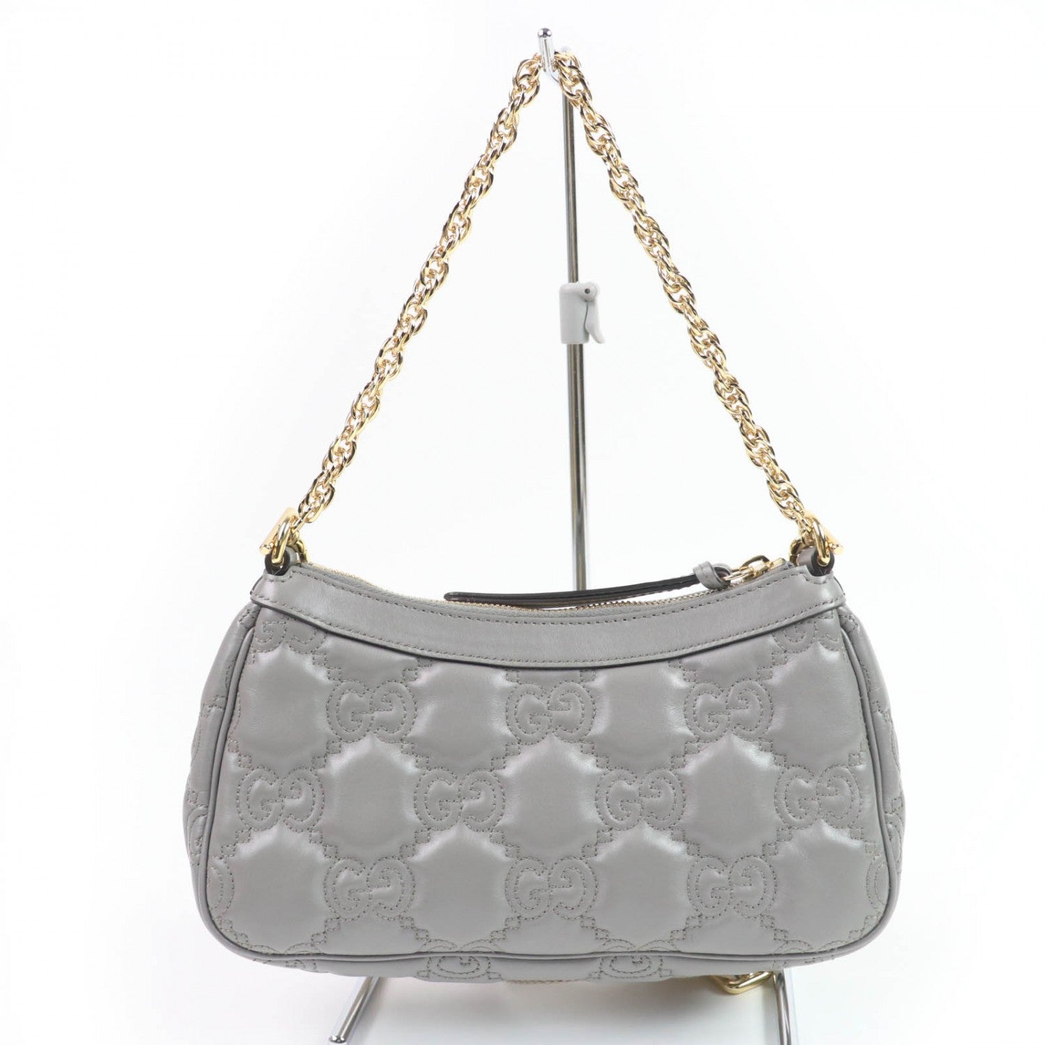 Gucci Leather Gray Shoulder Bag