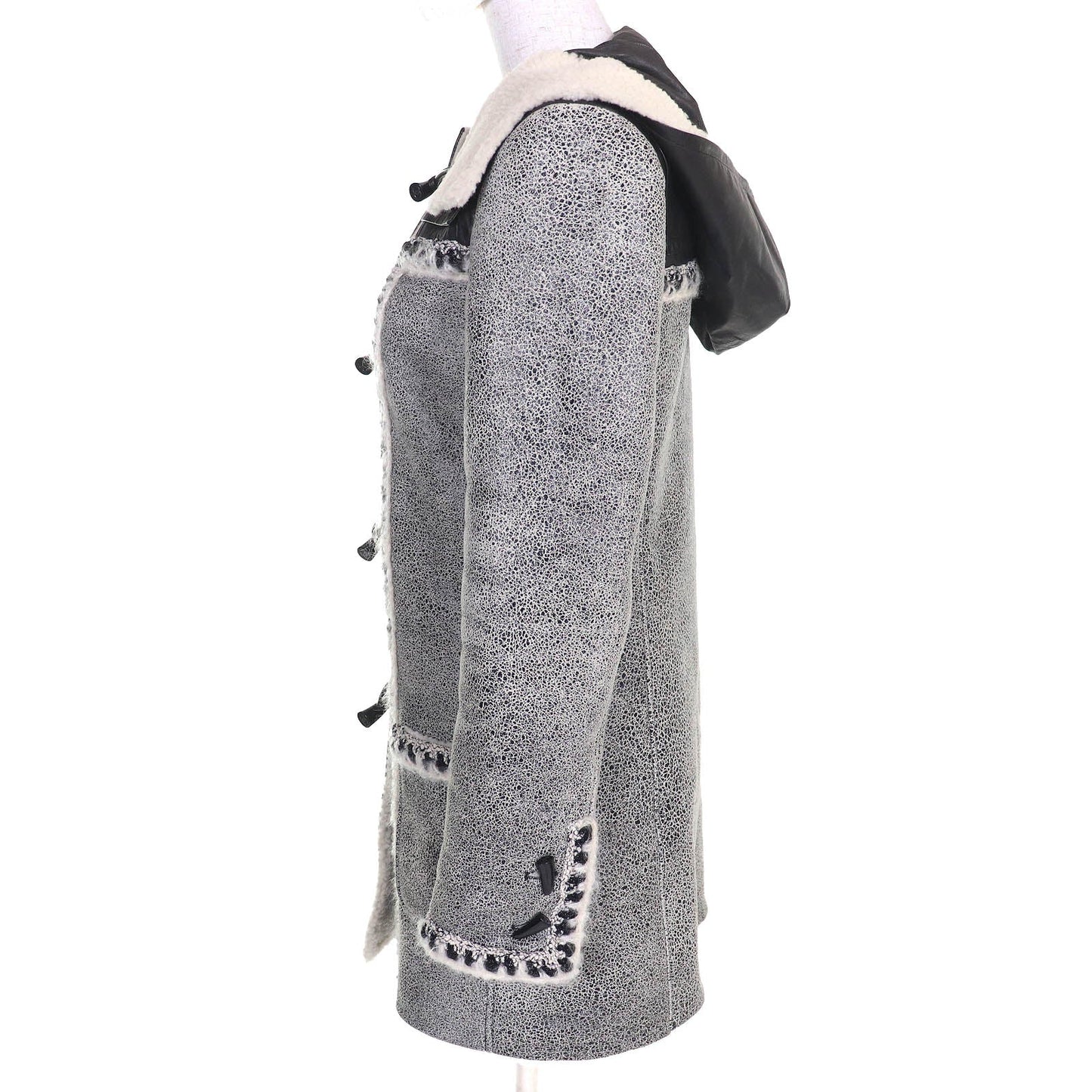 Chanel Duffel coat Leather Mouton Coat