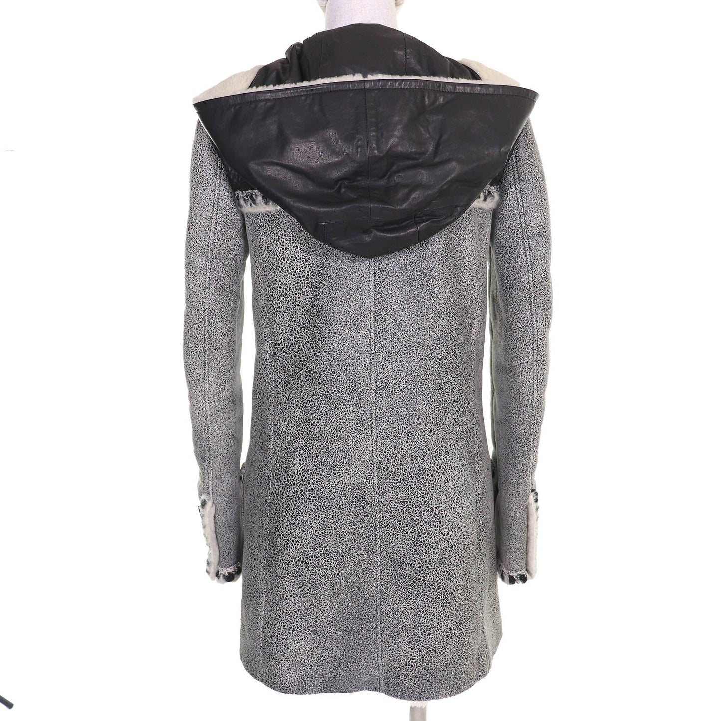 Chanel Duffel coat Leather Mouton Coat