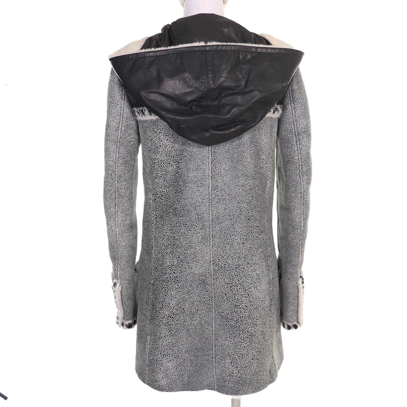 Chanel Duffel coat Leather Mouton Coat