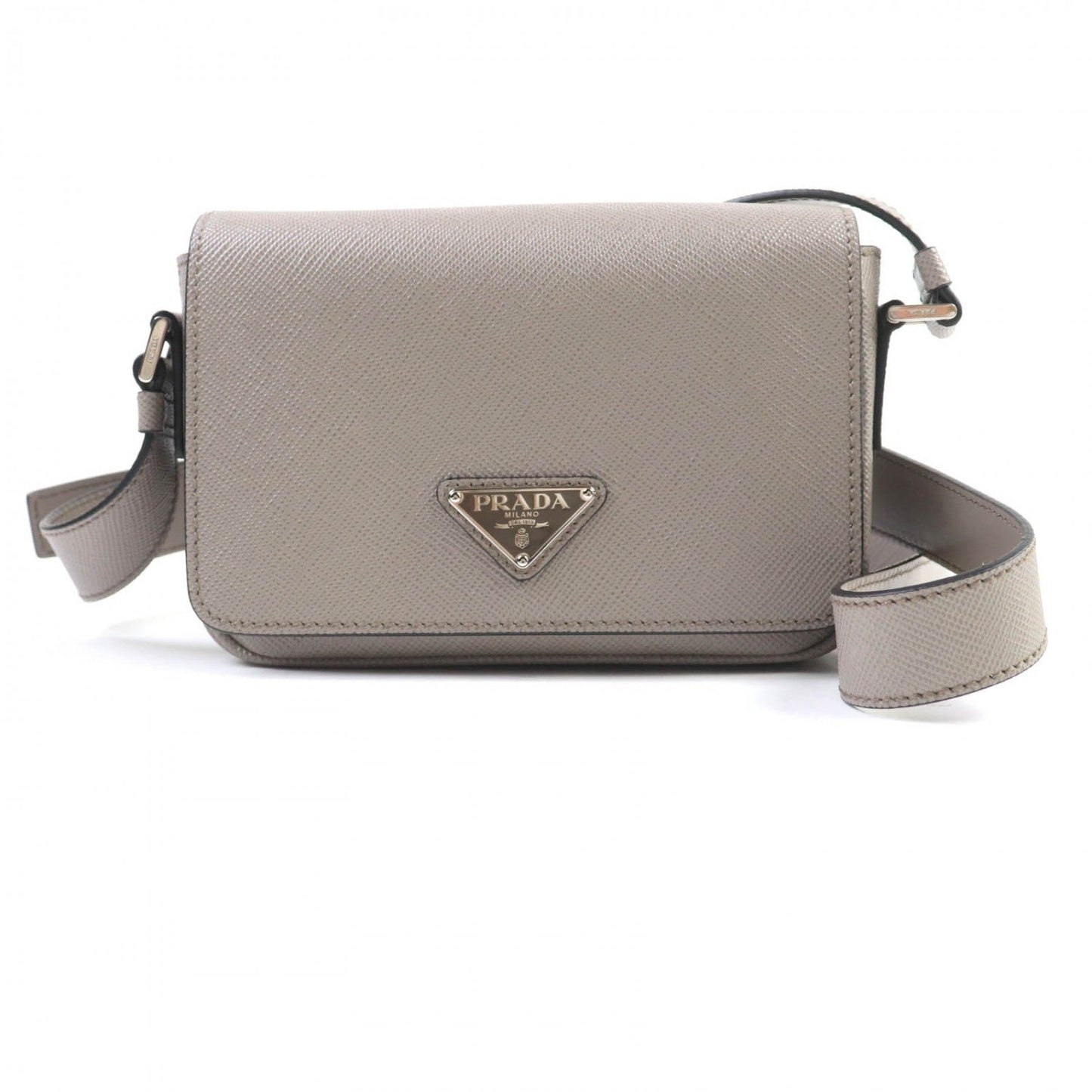 Shoulder Bag Safiano Leather Beige