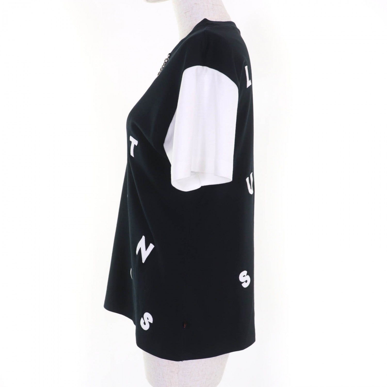 Louis Vuitton Short sleeve T-shirt S Cotton Black White Apparel