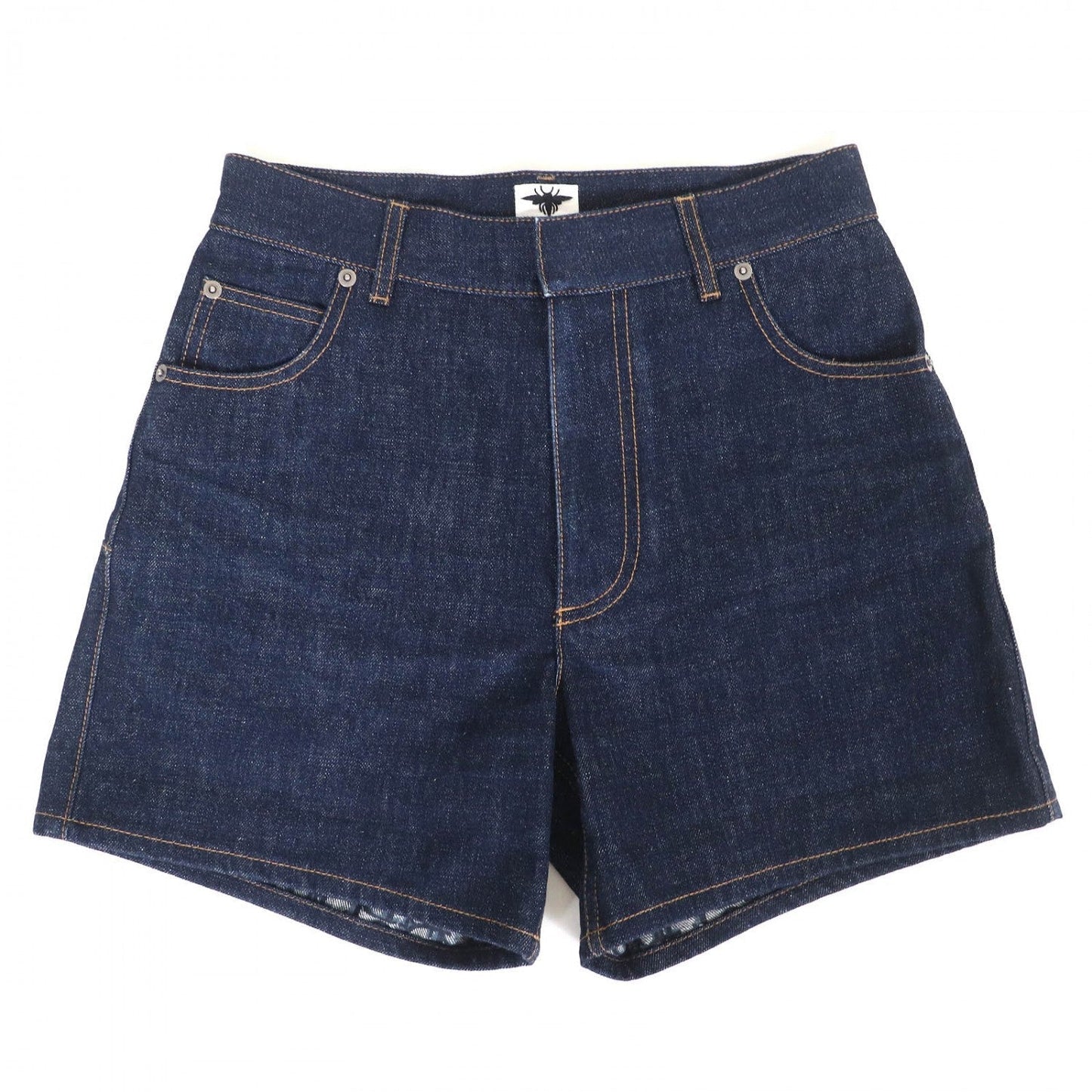 Dior Christian Shorts Cotton Indigo Handbag Blue Travel Bag