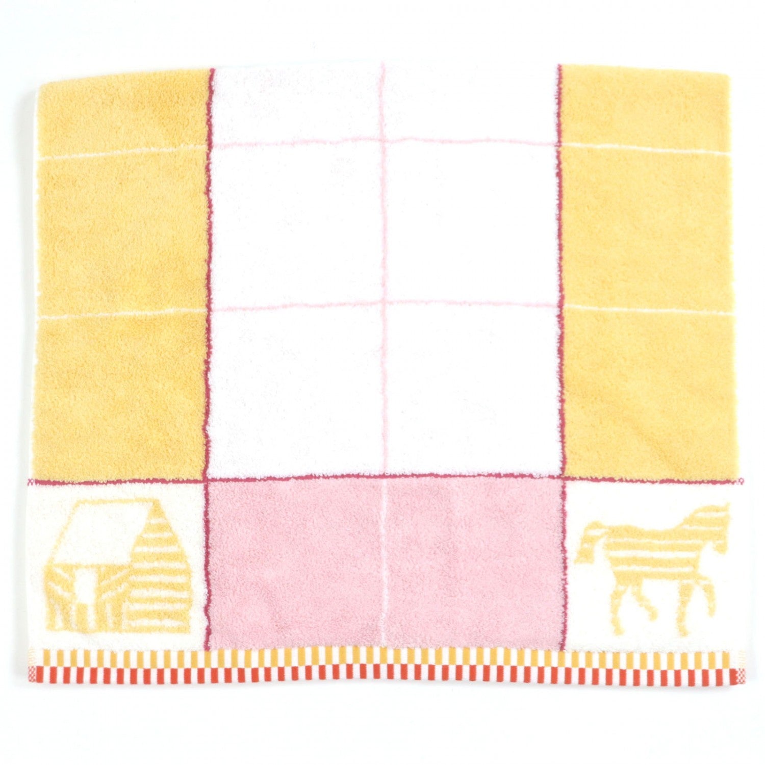 Towel Cotton Yellow Bag White Pink Travel Bag