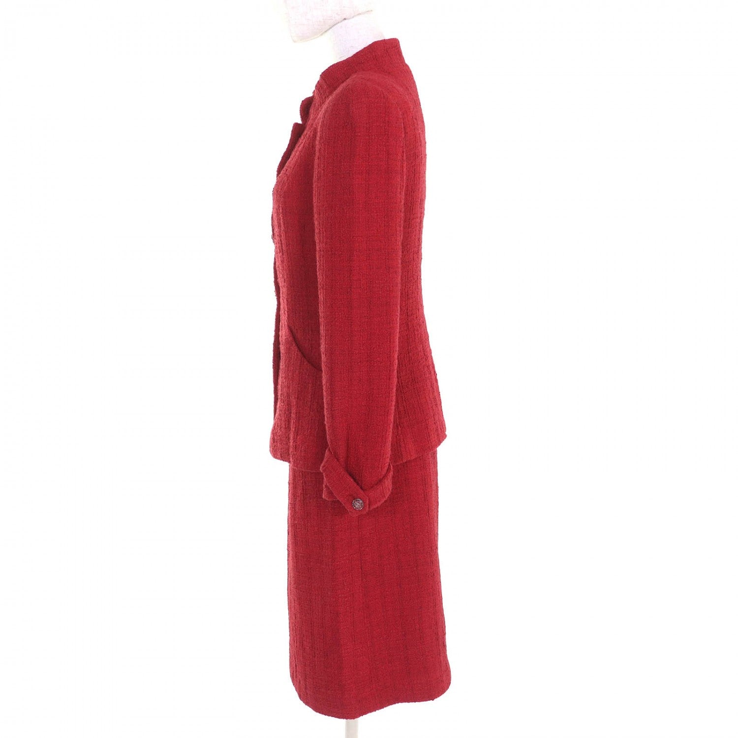 Chanel setup cotton 36 Red Handbag