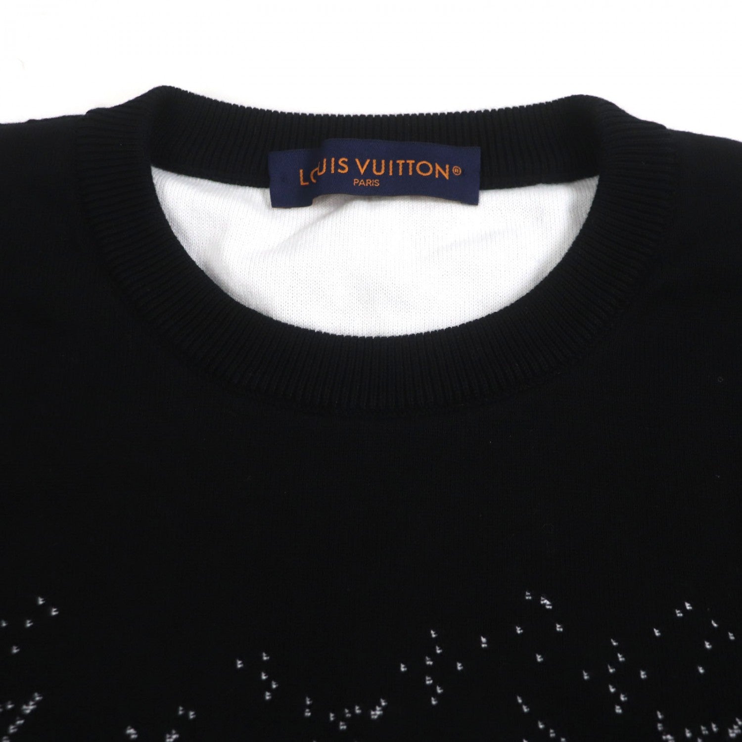 Louis Vuitton sweater HKN44W gradient L Monogram Cotton Black Apparel