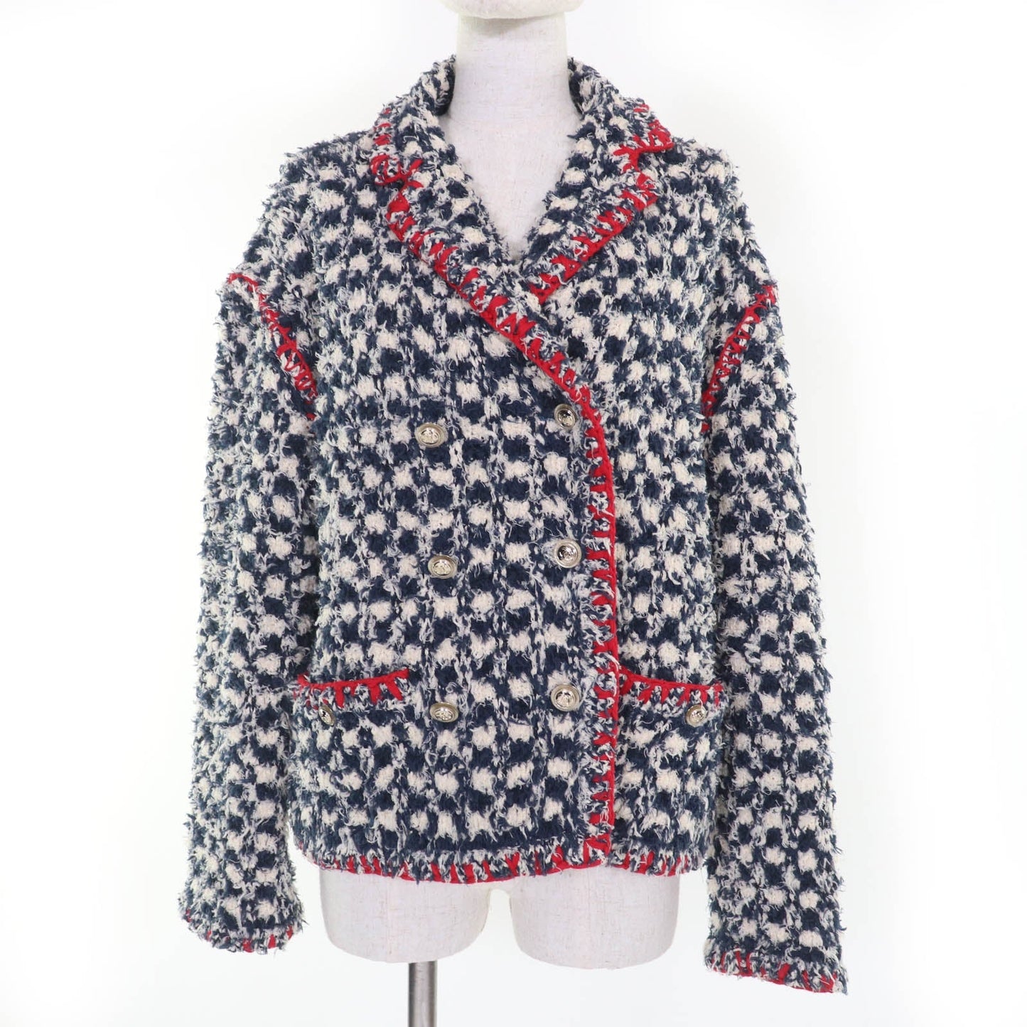 Chanel COCO Button Tweed Linen Jacket