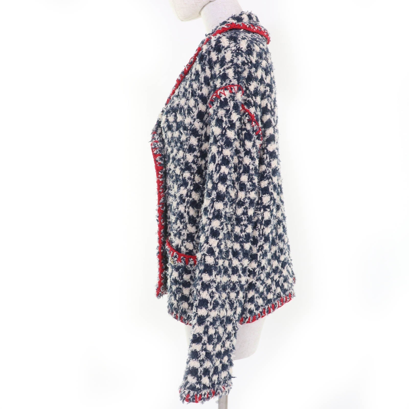 Chanel COCO Button Tweed Linen Jacket