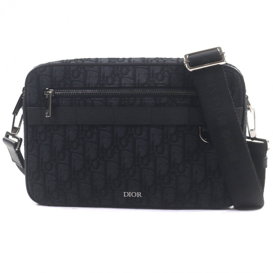 Dior Shoulder Bag Safari Maxi Oblique Canvas Black