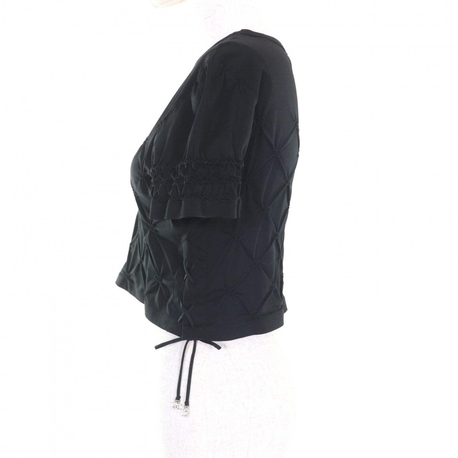 Chanel Cut cotton 38 Black Handbag
