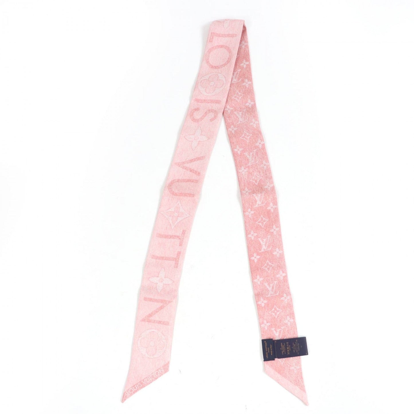 Louis Vuitton scarf M96268 silk Rose claire Monogram