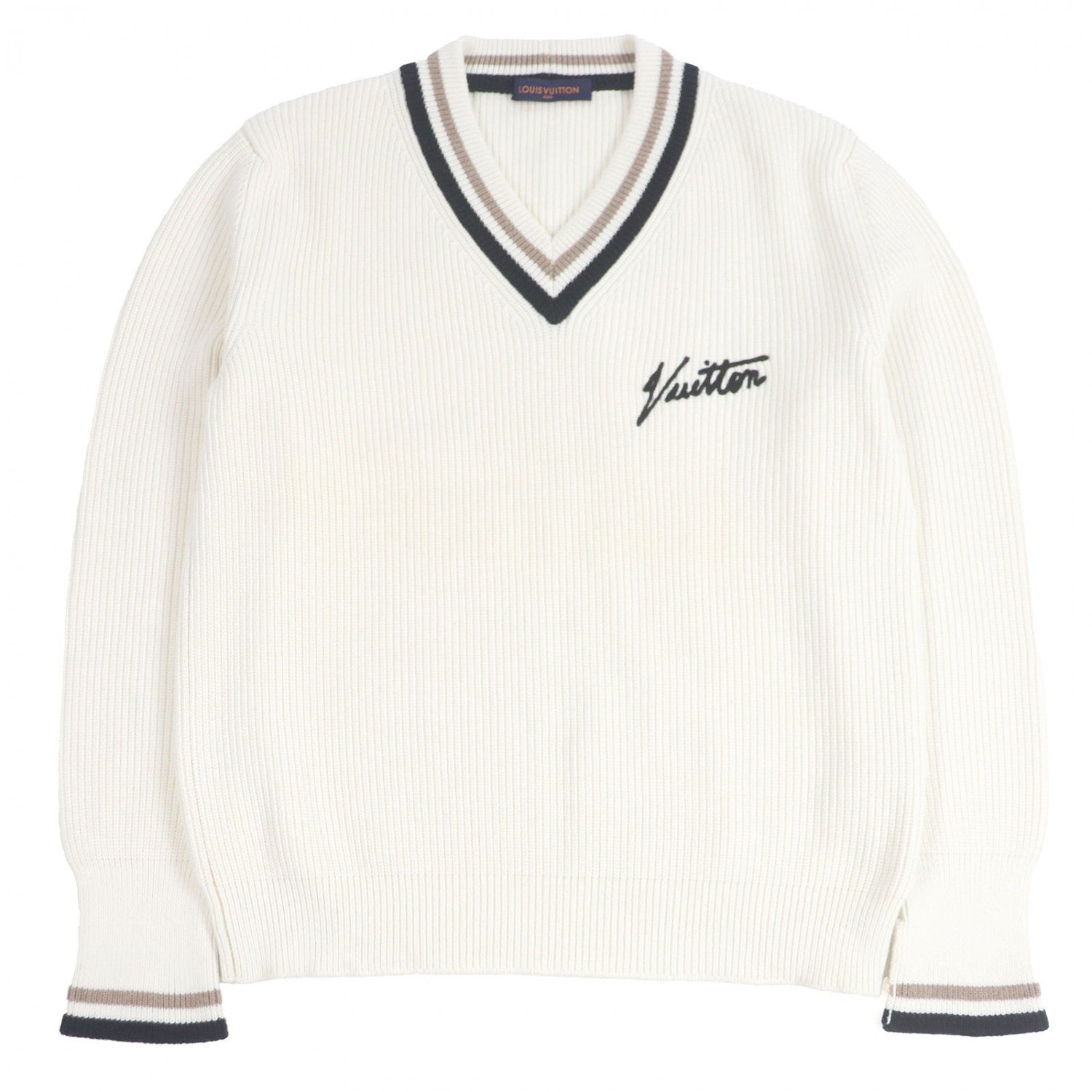 Louis Vuitton sweater Rayon Ivory L Apparel