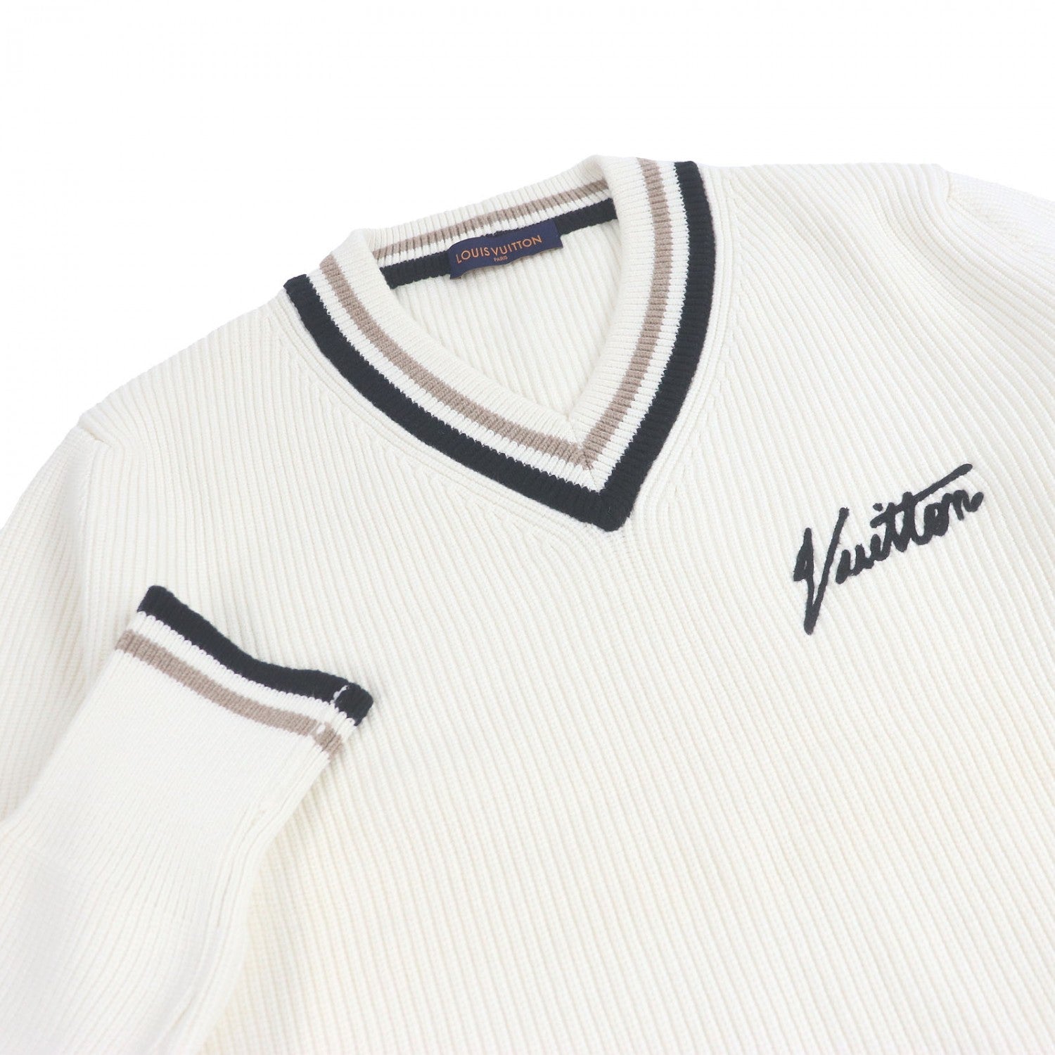 Louis Vuitton sweater Rayon Ivory L Apparel