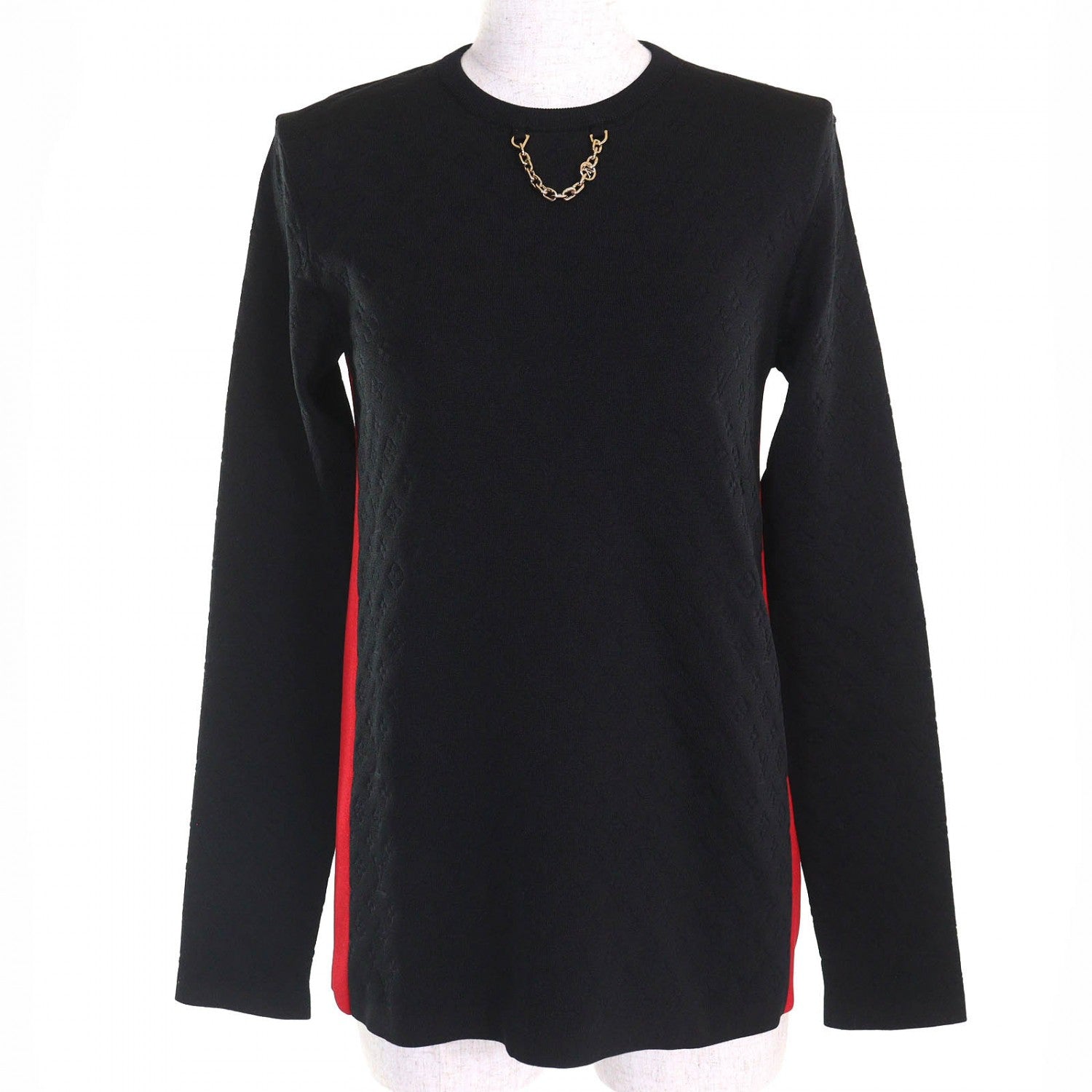 Louis Vuitton tops 1A9Z3E silk S Black Red Handbag