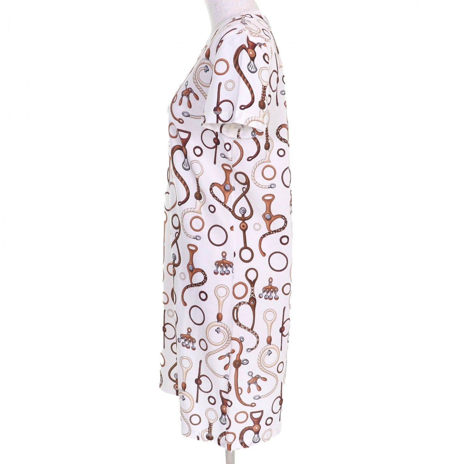 One Piece Cotton Type Panoply Du Cuir White Brown Travel Bag