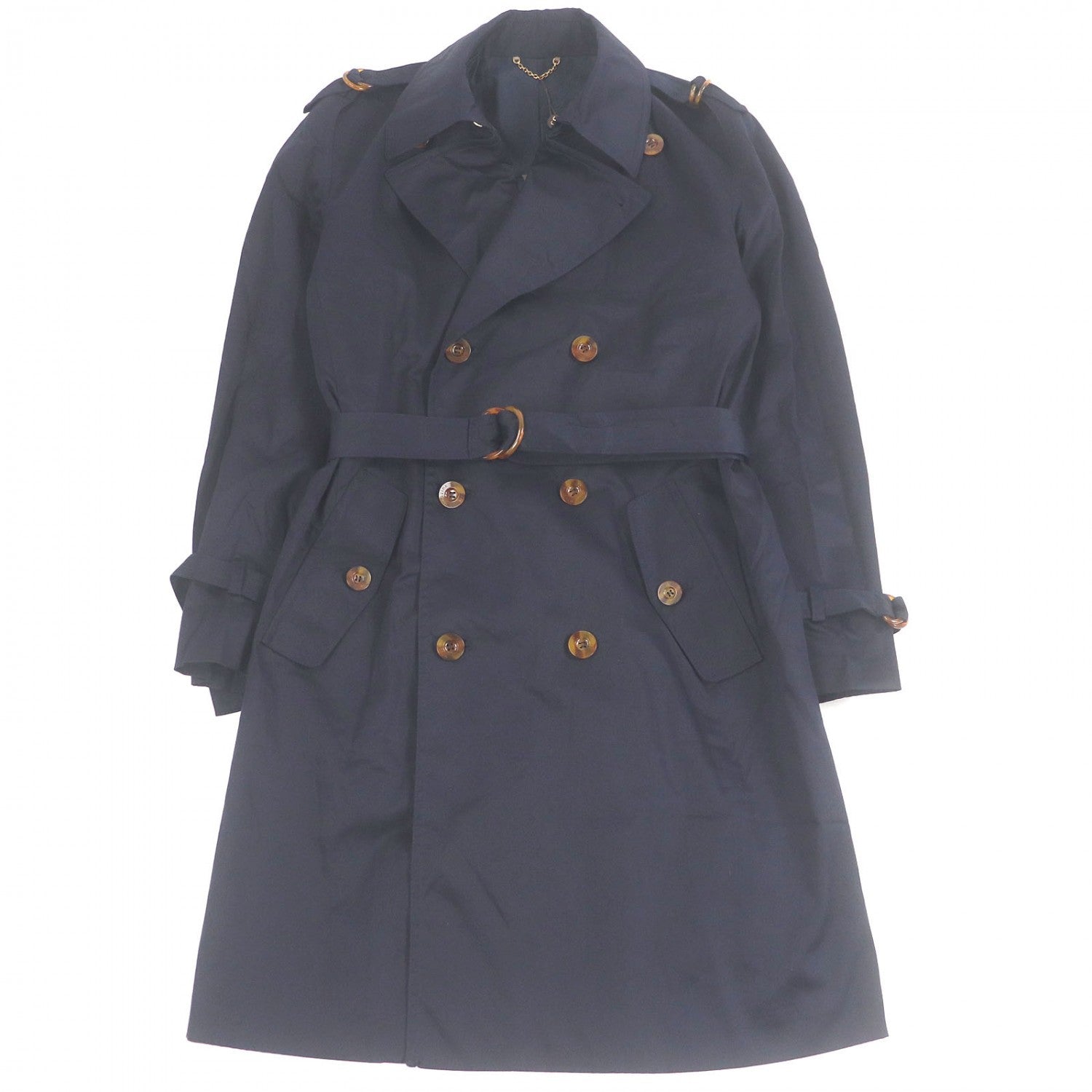 Louis Vuitton trench coat 52 Cotton Navy Apparel