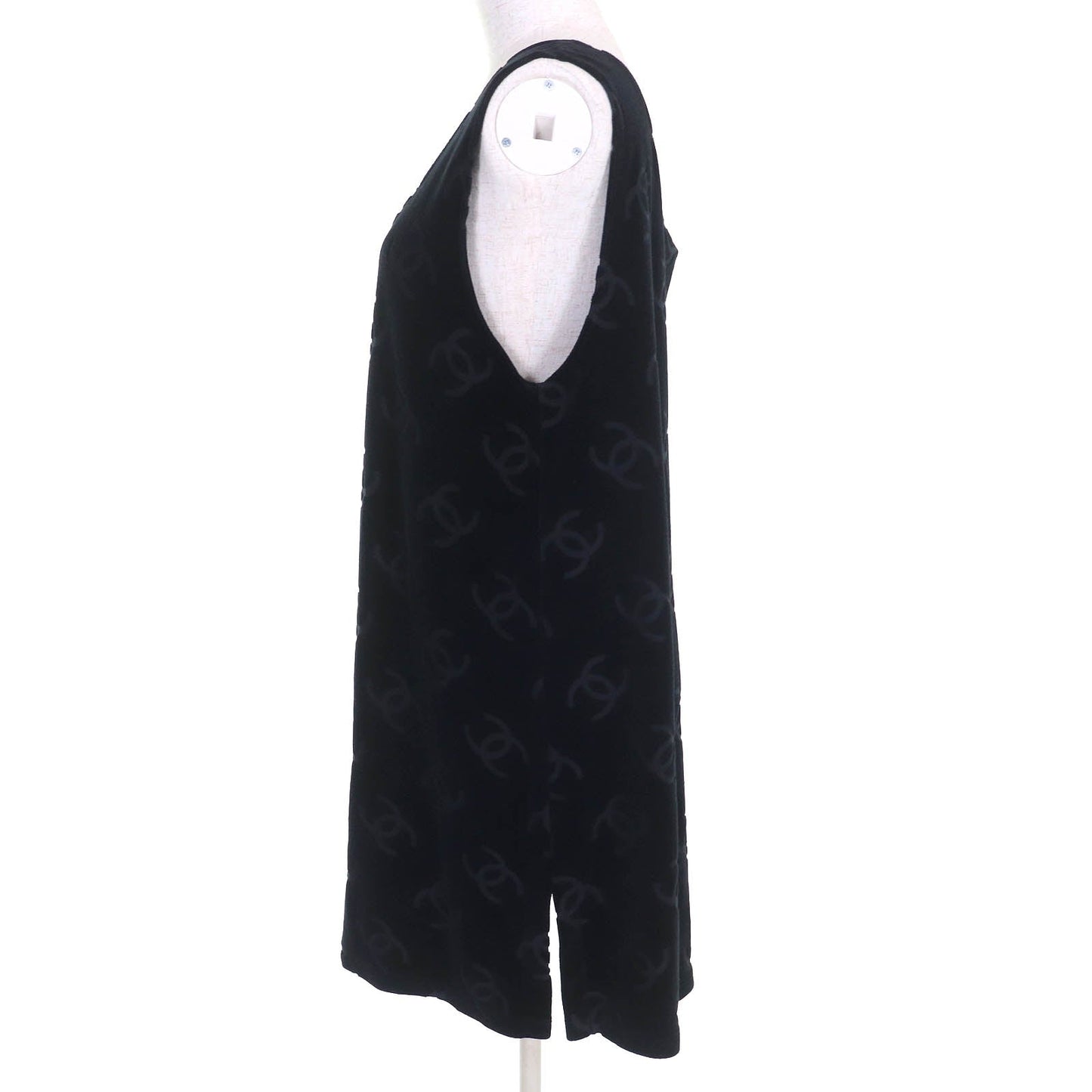 Chanel COCO Mark Velour Sleeveless Top