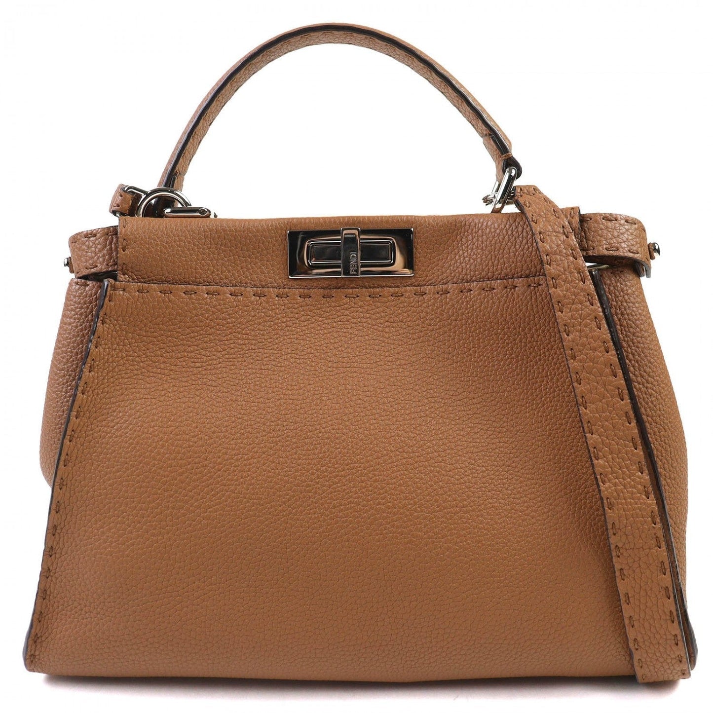 Fendi Shoulder Bag 8Bn290 Regular Leather Brown