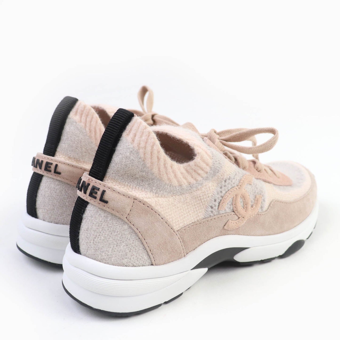Chanel Coco Mark Knit Sneakers