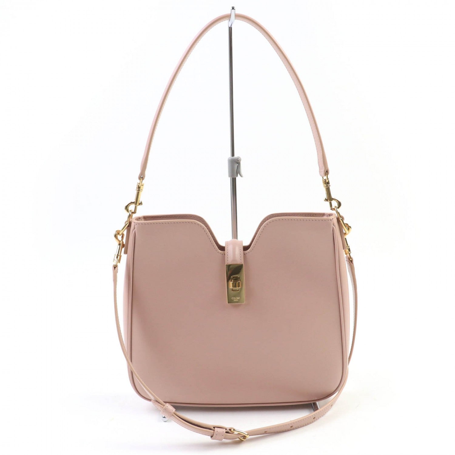 Shoulder Bag Smooth Rubbed Soft Peach Camille Small