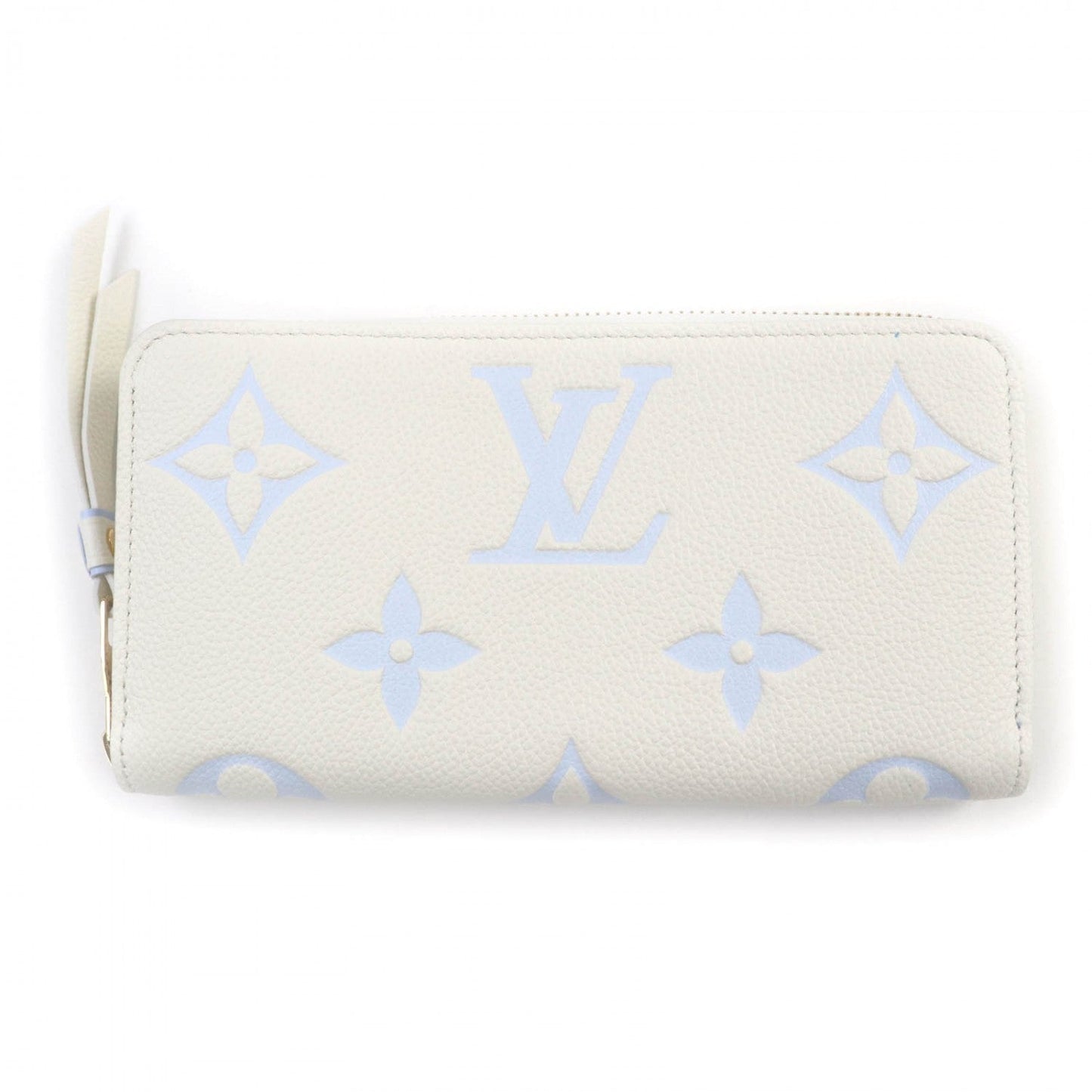 Louis Vuitton Long Purse M83308 Ann Platt Monogram White Blue Wallet Case