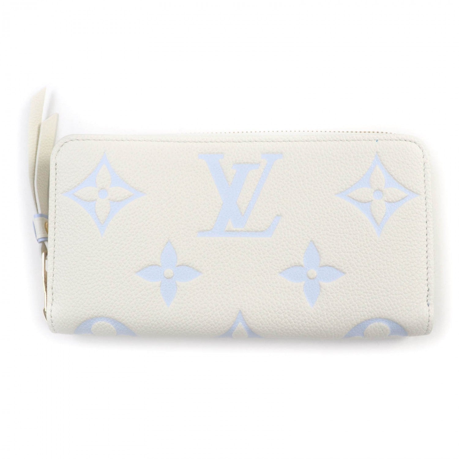 Louis Vuitton Long Purse M83308 Ann Platt Monogram White Blue Wallet Case