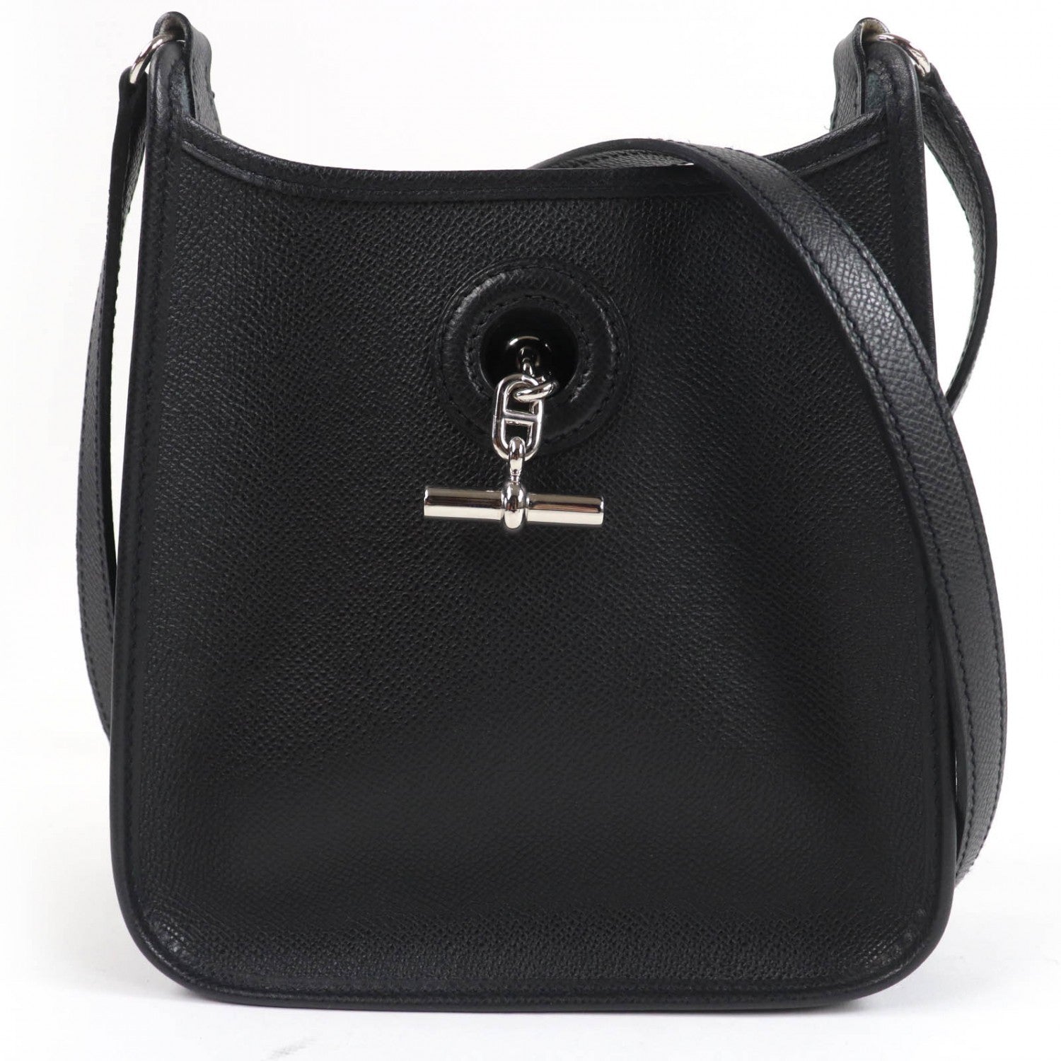 Hermes Shoulder Bag Epsom Vespa Tpm Black