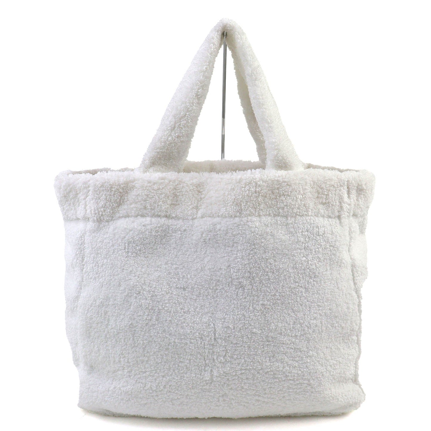 Prada Spugna Triangle Terry Tote Bag Logo