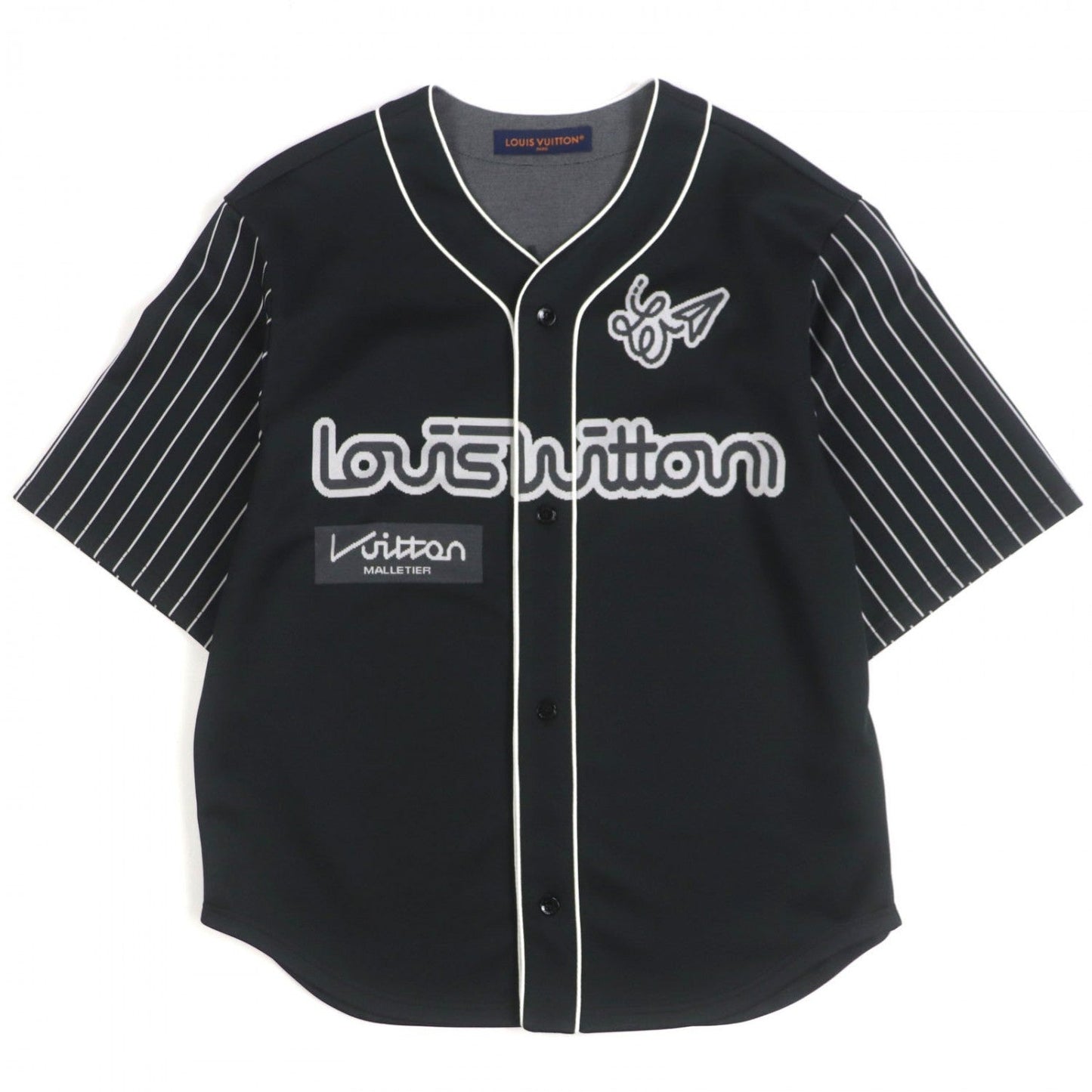 Louis Vuitton Short sleeve shirt polyester S Black Apparel