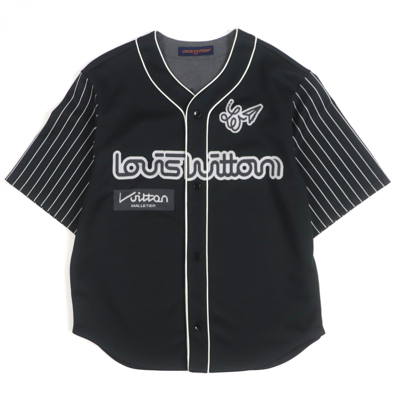 Louis Vuitton Short sleeve shirt polyester S Black Apparel