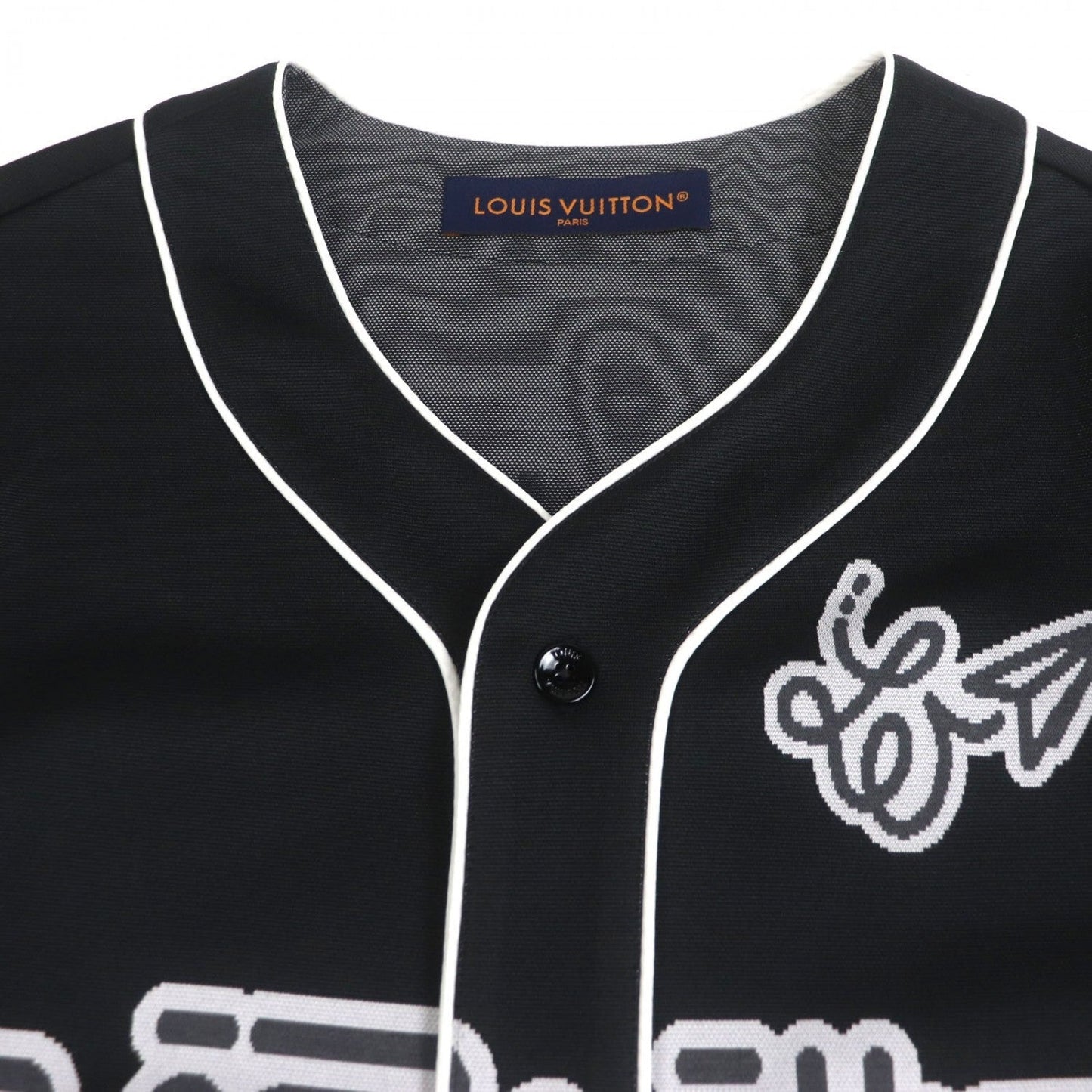 Louis Vuitton Short sleeve shirt polyester S Black Apparel