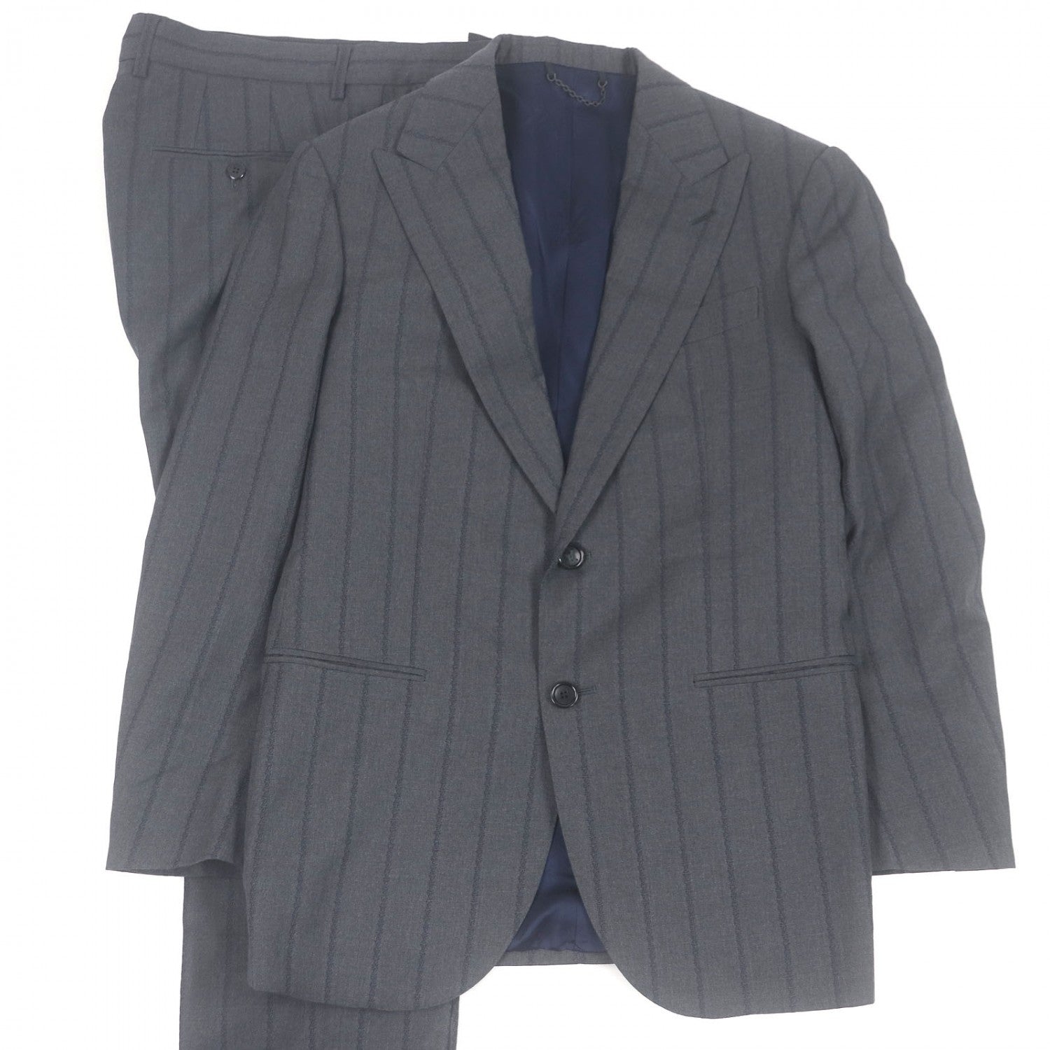 Louis Vuitton suit HSFJ8E 46 Wool Gray Apparel